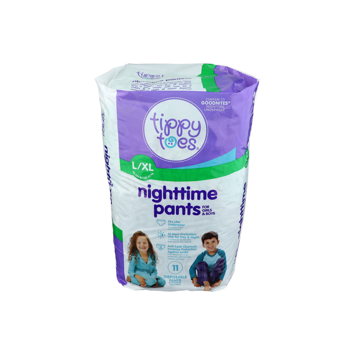 Tippy Toes Nighttime Pants Size L/XL - 11 Count Image 1 of 3