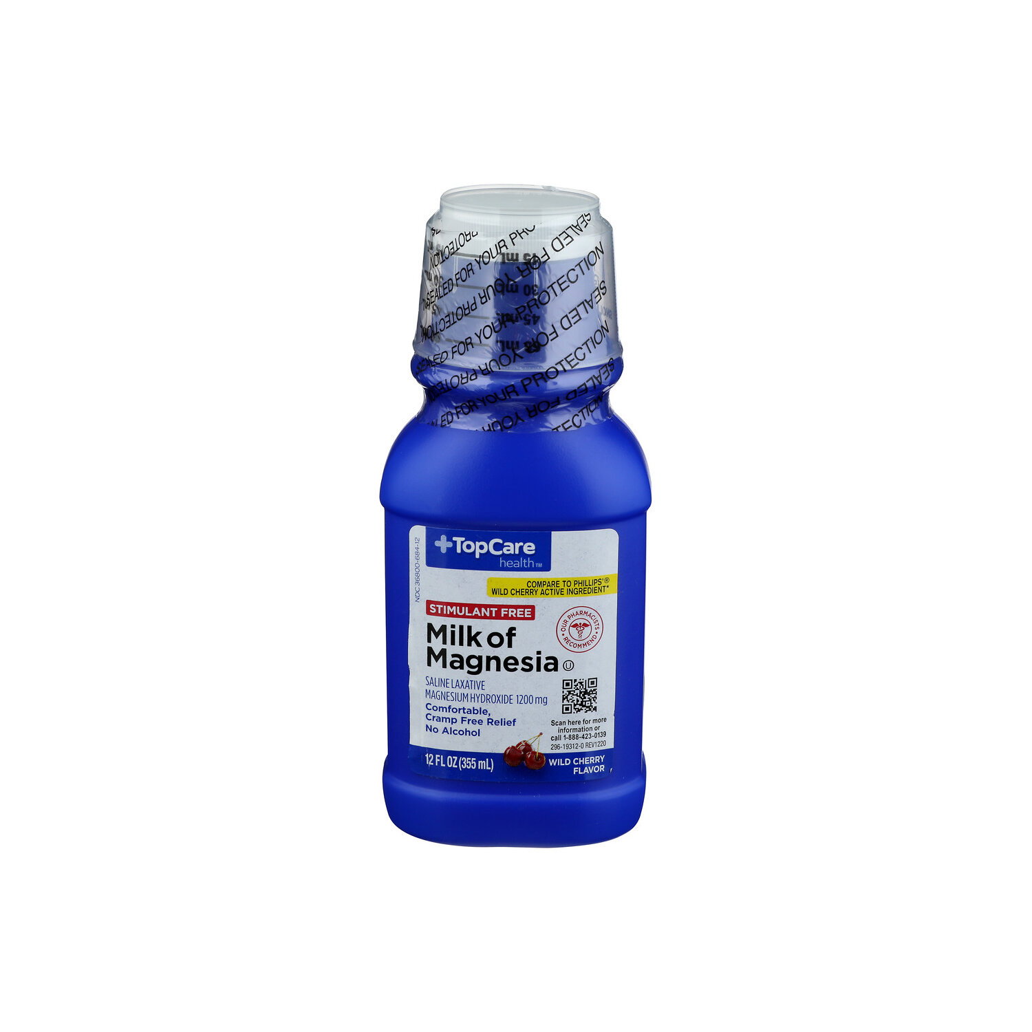TopCare Health Wild Cherry Flavor Milk Of Magnesia Saline Laxative - 12 Fluid Ounce Image 1 of 4
