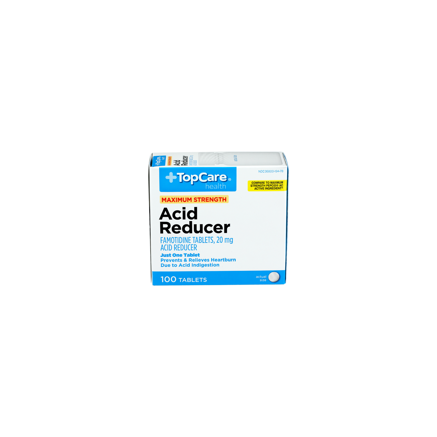 TopCare Health Maximum Strength Acid Reducer Tablets - 100 Count Image 1 of 4