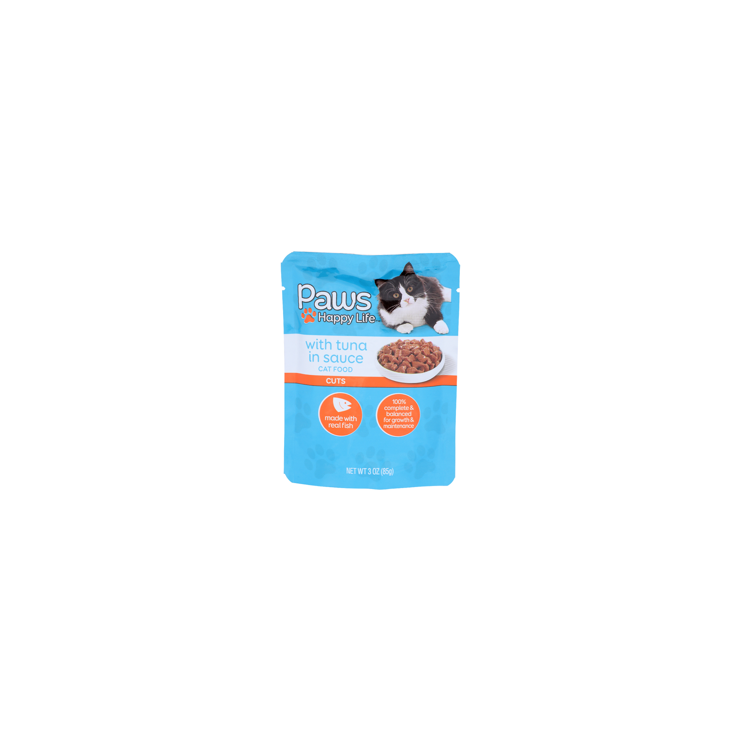 Paws Happy Life With Tuna In Sauce Cuts Cat Food - 3 Ounce Image 1 of 4