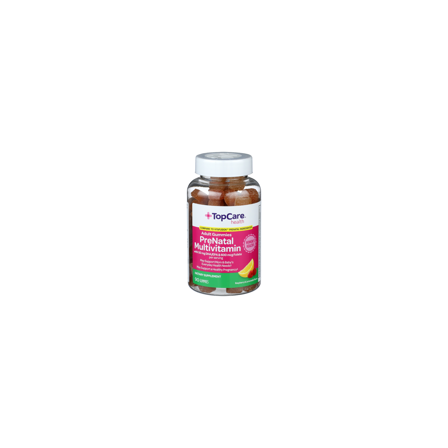 Topcare Health Raspberry & Lemonade Flavors Health Adult Gummies Prenatal Multivitamin - 90 Count Image 1 of 4