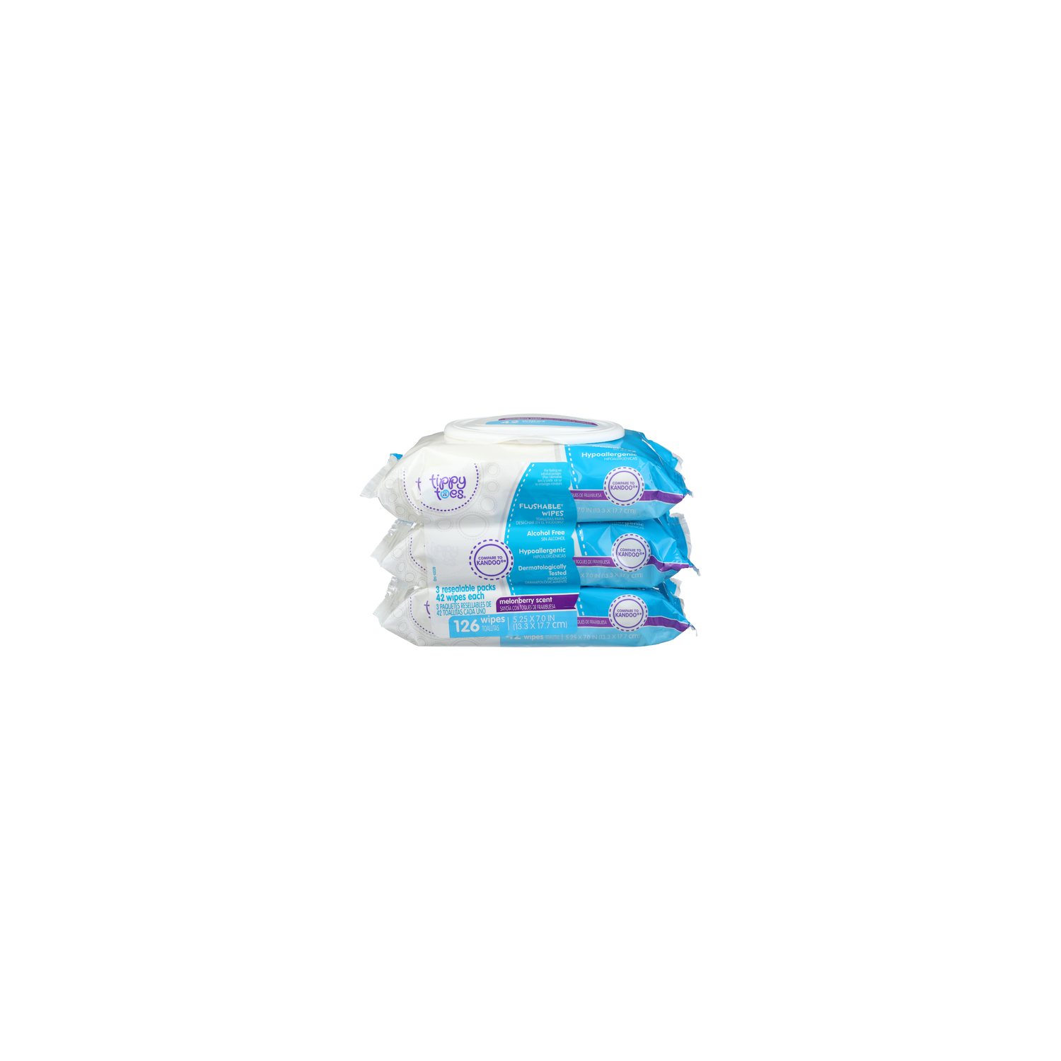 Tippy Toes Melonberry Scent Wipes - 3 Count Image 1 of 3