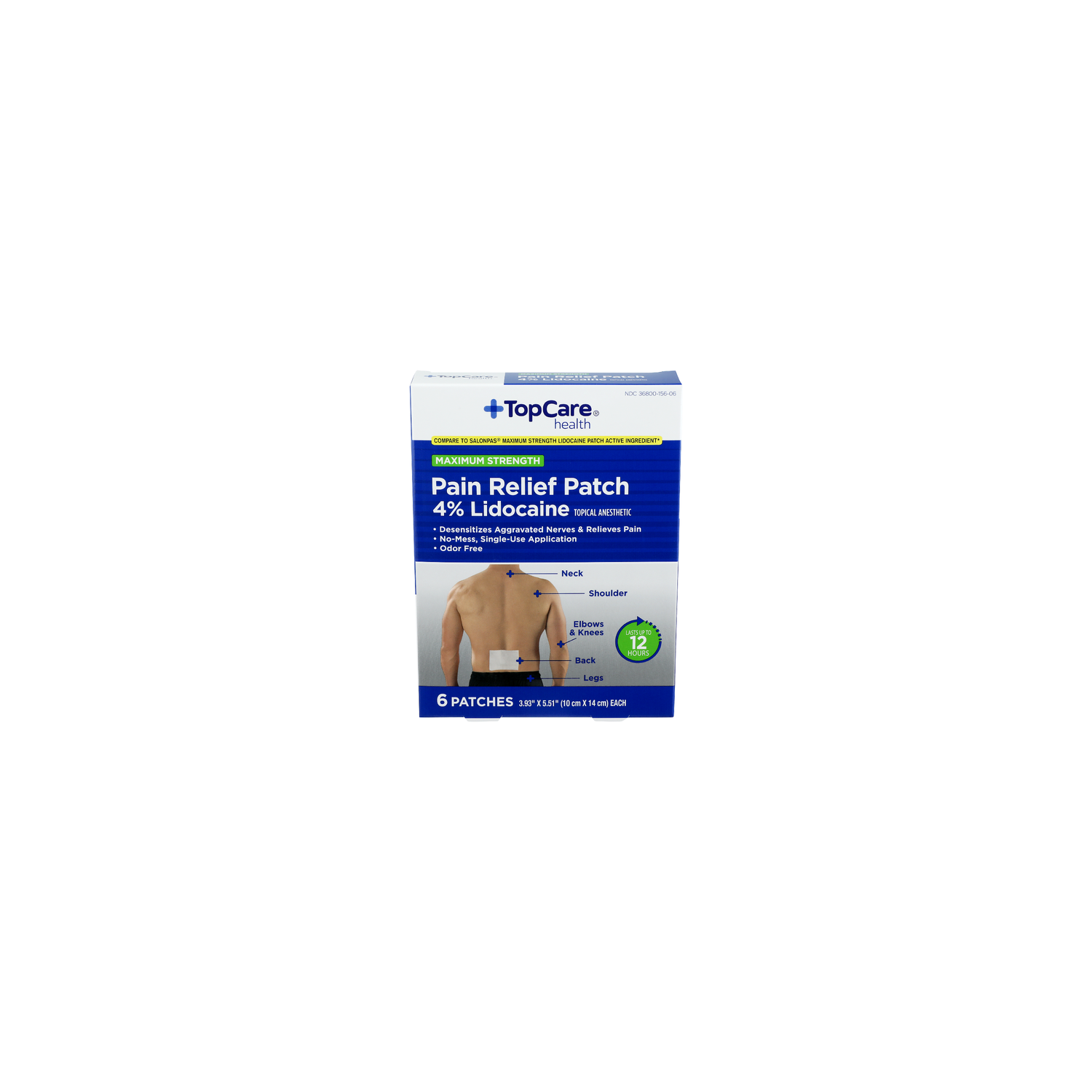 Top Care Health Maximum Strength Pain Relief Patch - 6 Count Image 1 of 2