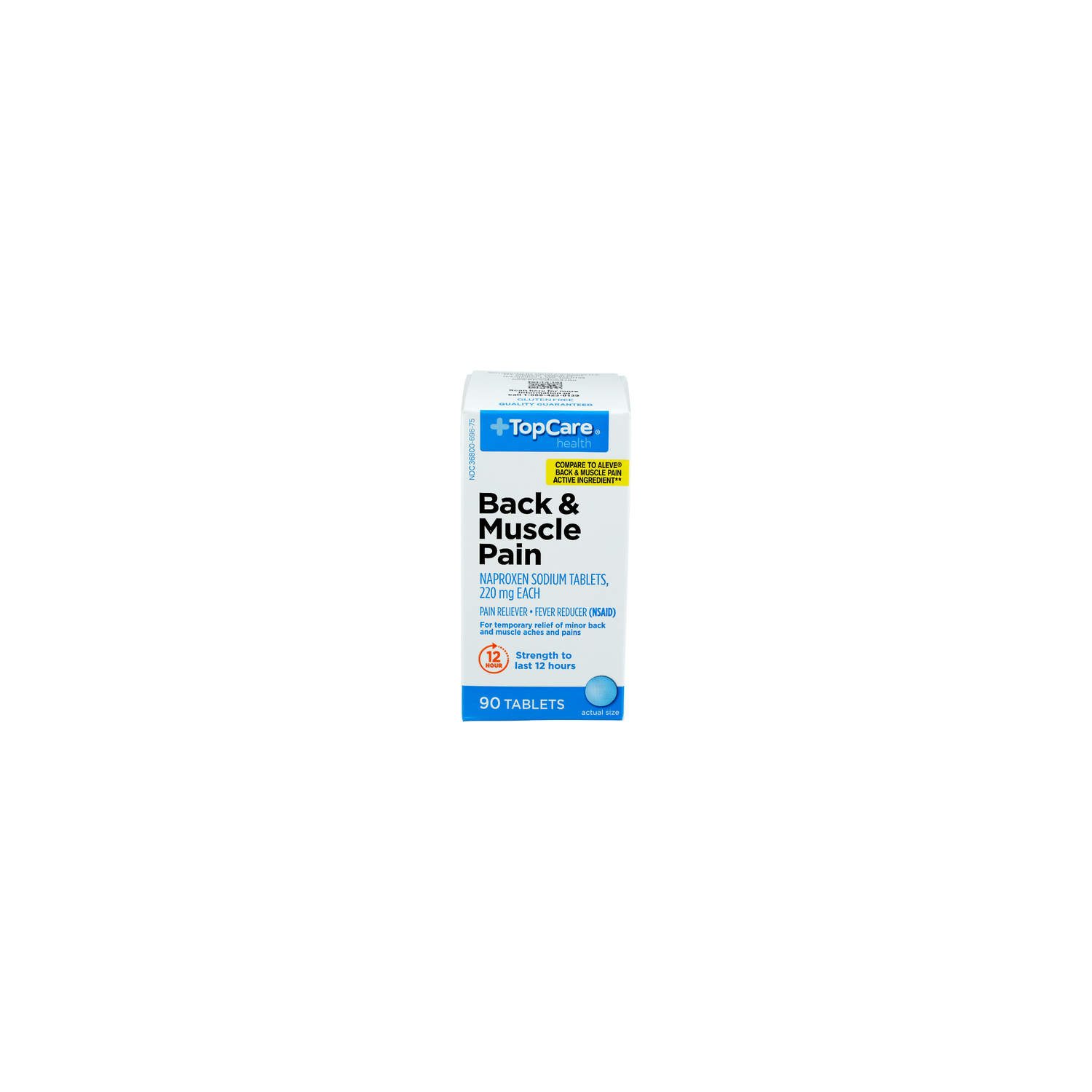 Top Care Health Back & Muscle Pain Reliever - 90 Count