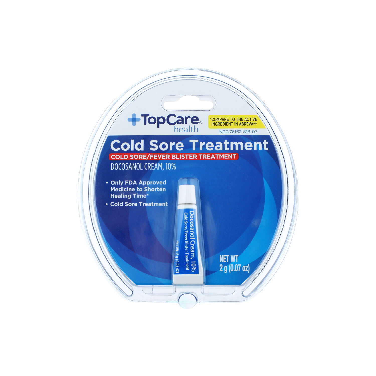 TopCare Health Cold Sore Treatment Docosanol Cream - 2 Gram Image 1 of 4