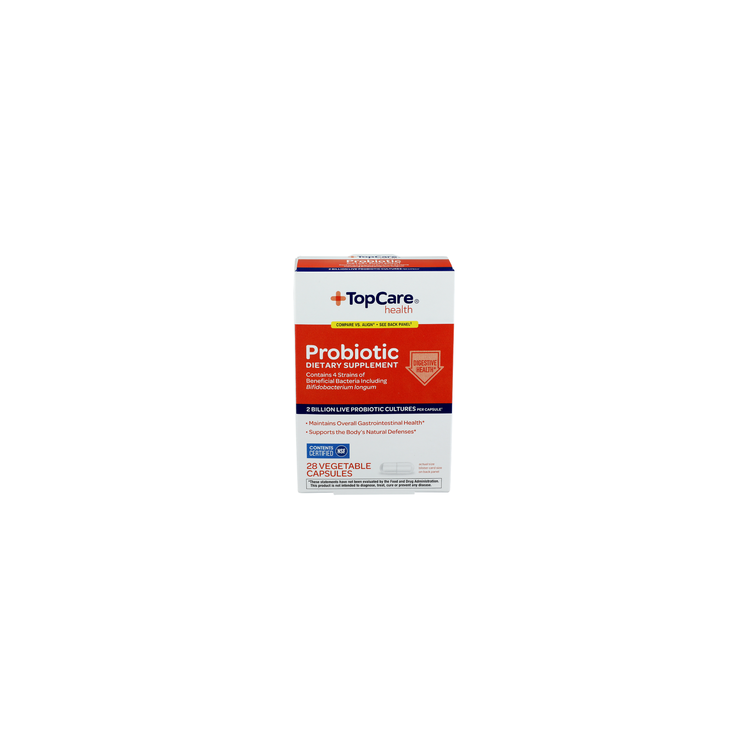 Top Care Probiotic Dietary Supplement - 28 Count Image 1 of 2