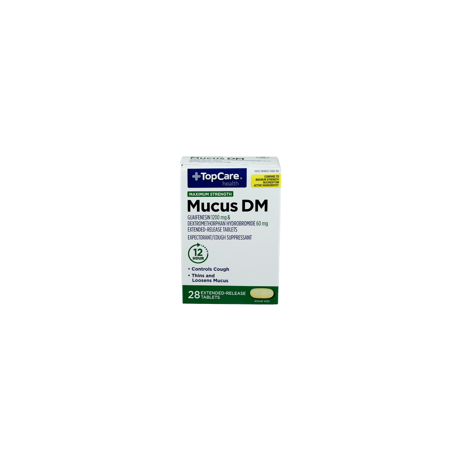 Top Care Health Maximum Strength Mucus Relief Dm Tablets - 28 Count Image 1 of 2