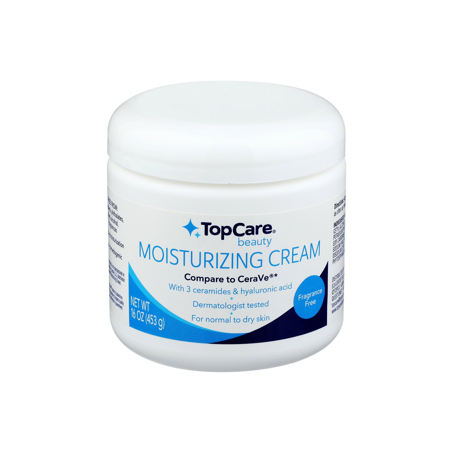 TopCare Beauty Fragrance Free Moisturizing Cream - 16 Ounce Image 1 of 3