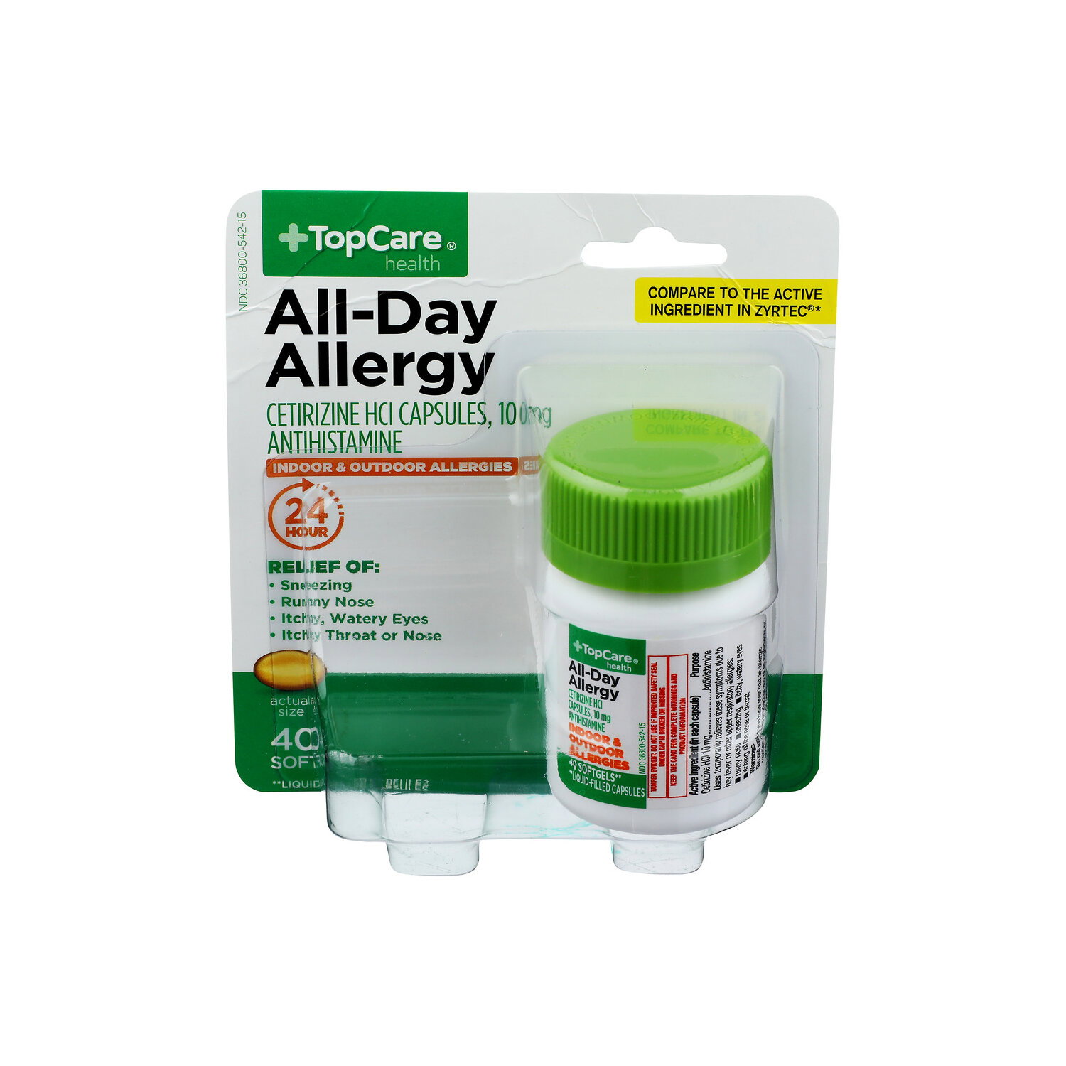 TopCare Health All-Day Allergy Relief Softgels - 40 Count Image 1 of 2