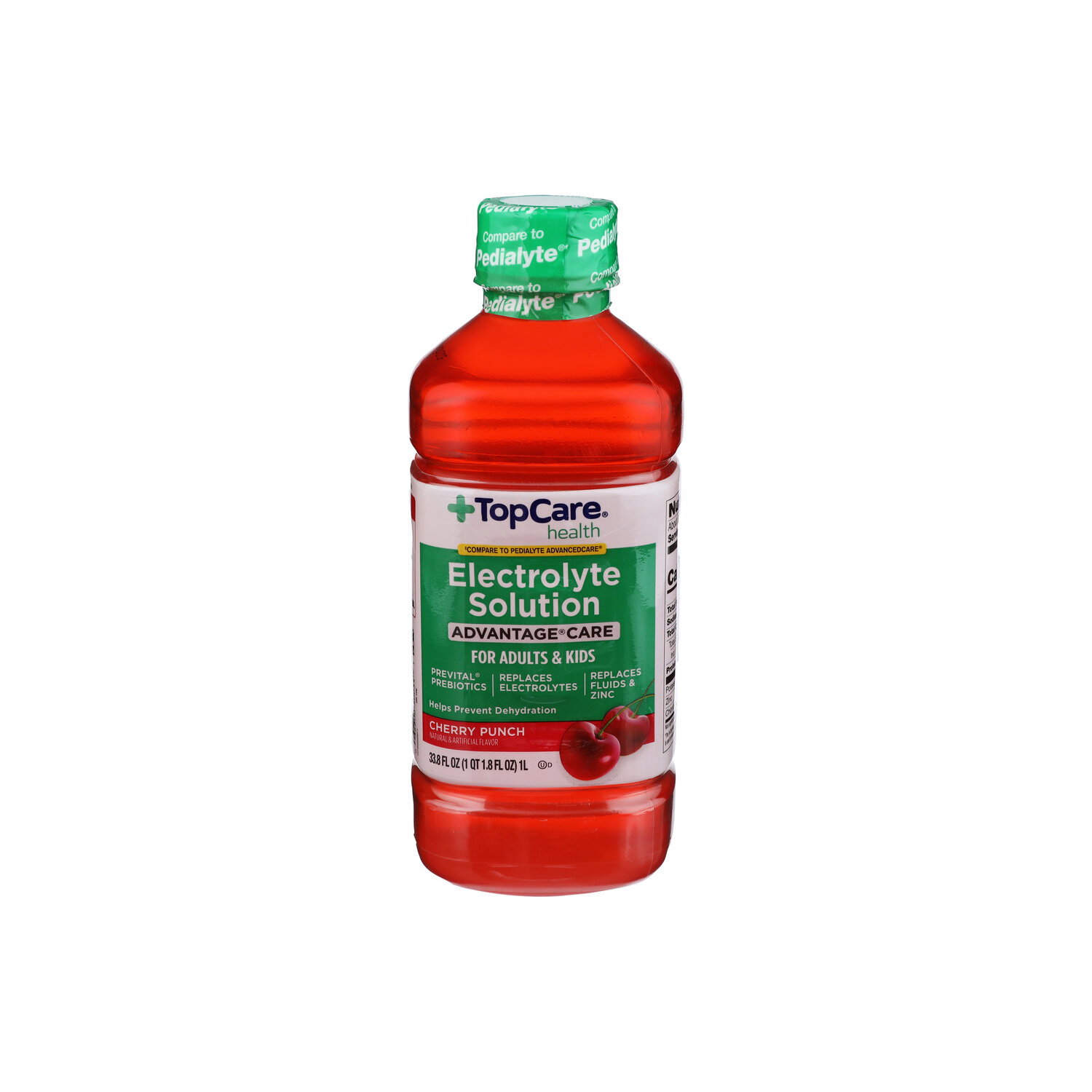 Top Care Health Cherry Punch Advantage Electrolyte Solution - 33.8 Fluid Ounce Image 1 of 4