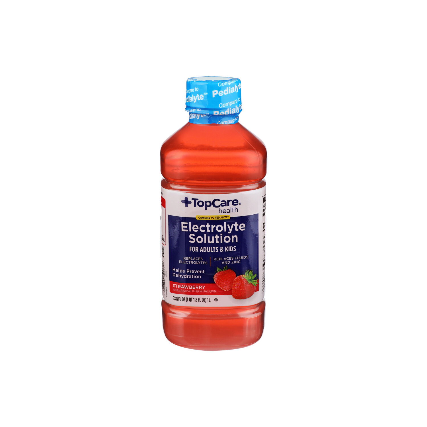Top Care Health Strawberry Electrolyte Solution - 33.8 Fluid Ounce Image 1 of 4