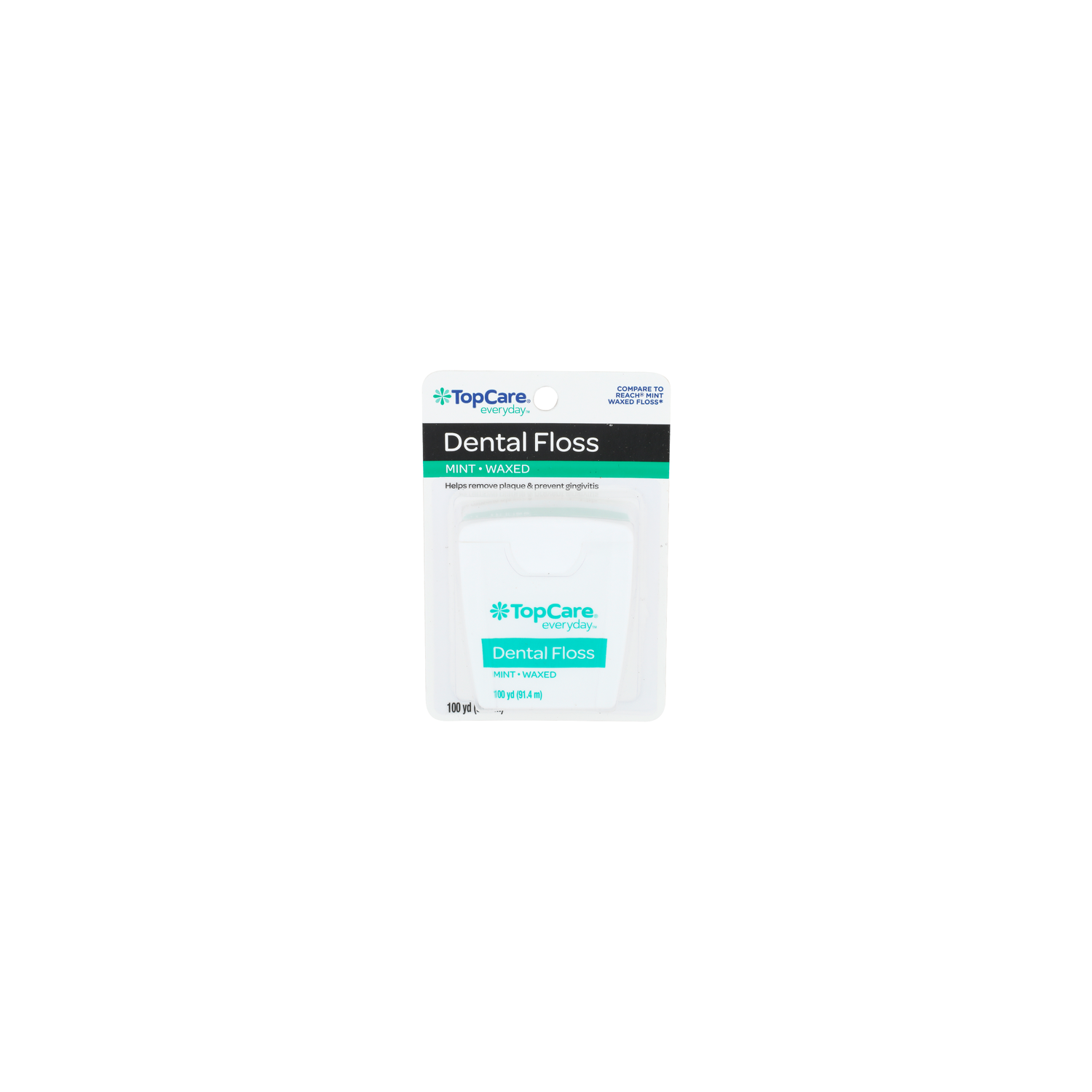 TopCare Everyday Mint Waxed Everyday Dental Floss - 100 Yard Image 1 of 2