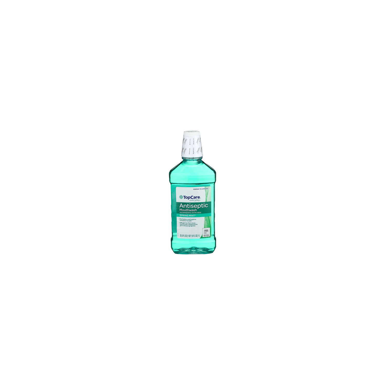 TopCare Everyday Spring Mint Antiseptic Mouthwash - 33.8 Fluid Ounce Image 1 of 2