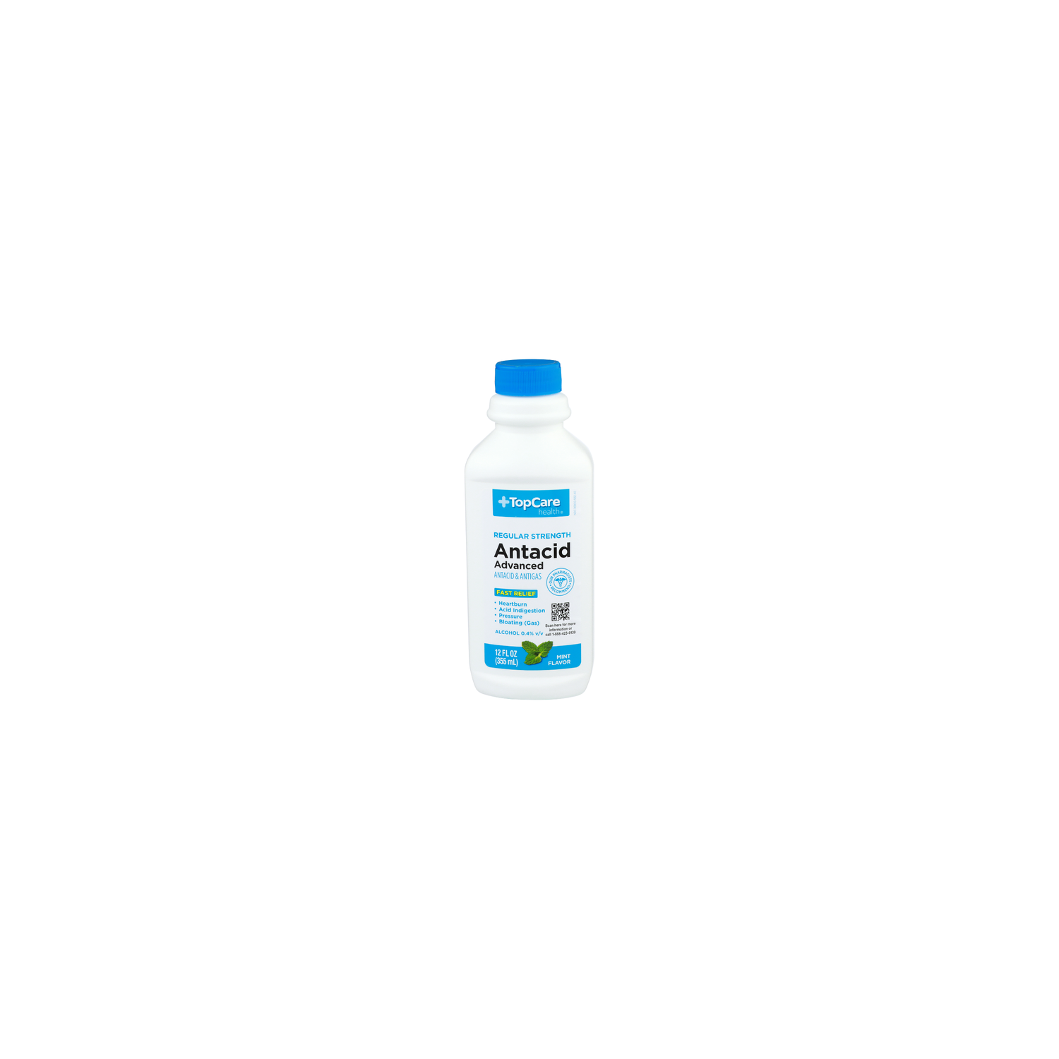 Topcare Health Mint Flavor Antacid & Antigas Health Advanced - 12 Fluid Ounce Image 1 of 2