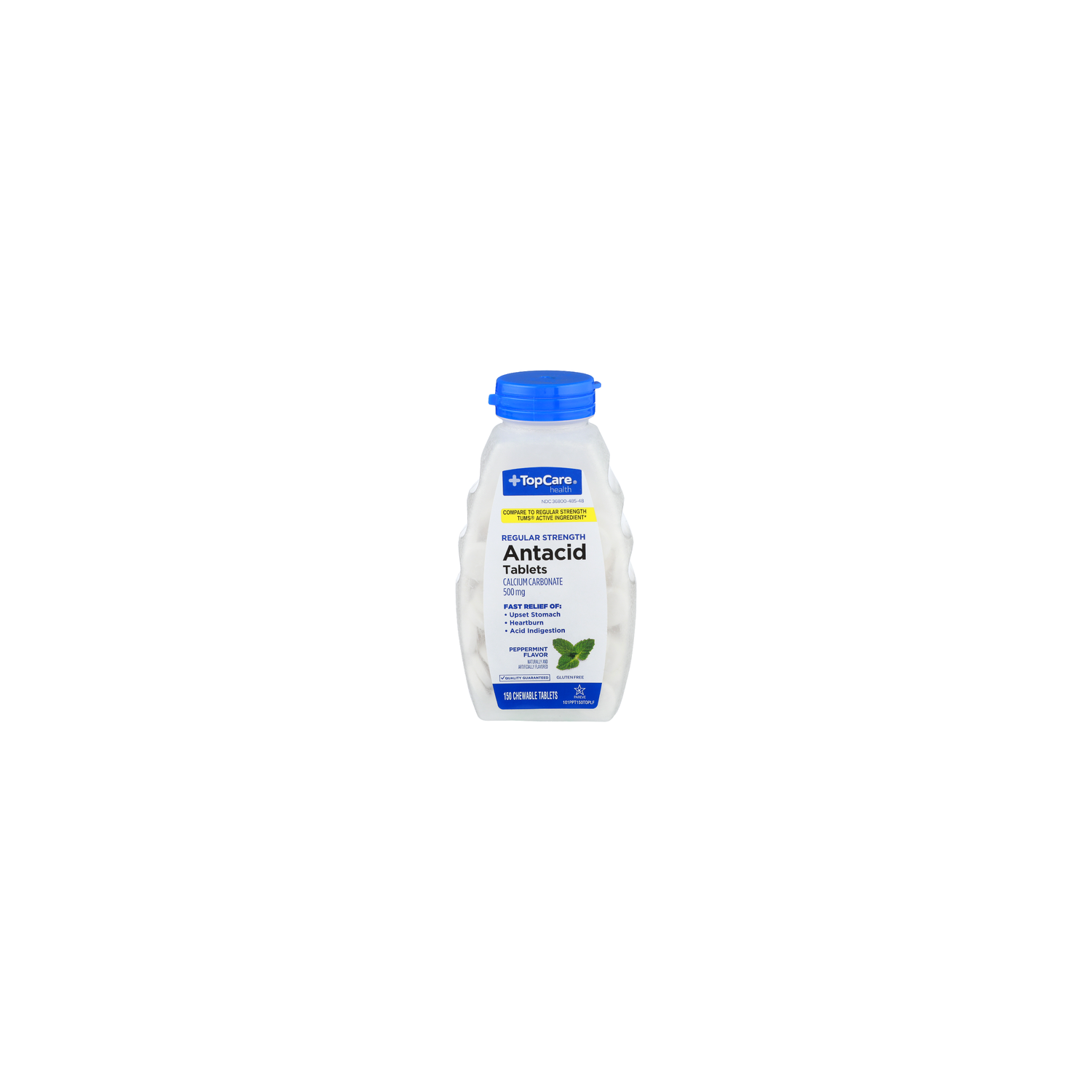 Topcare Health Peppermint Regular Strength Calcium Carbonate - 150 Count Image 1 of 2