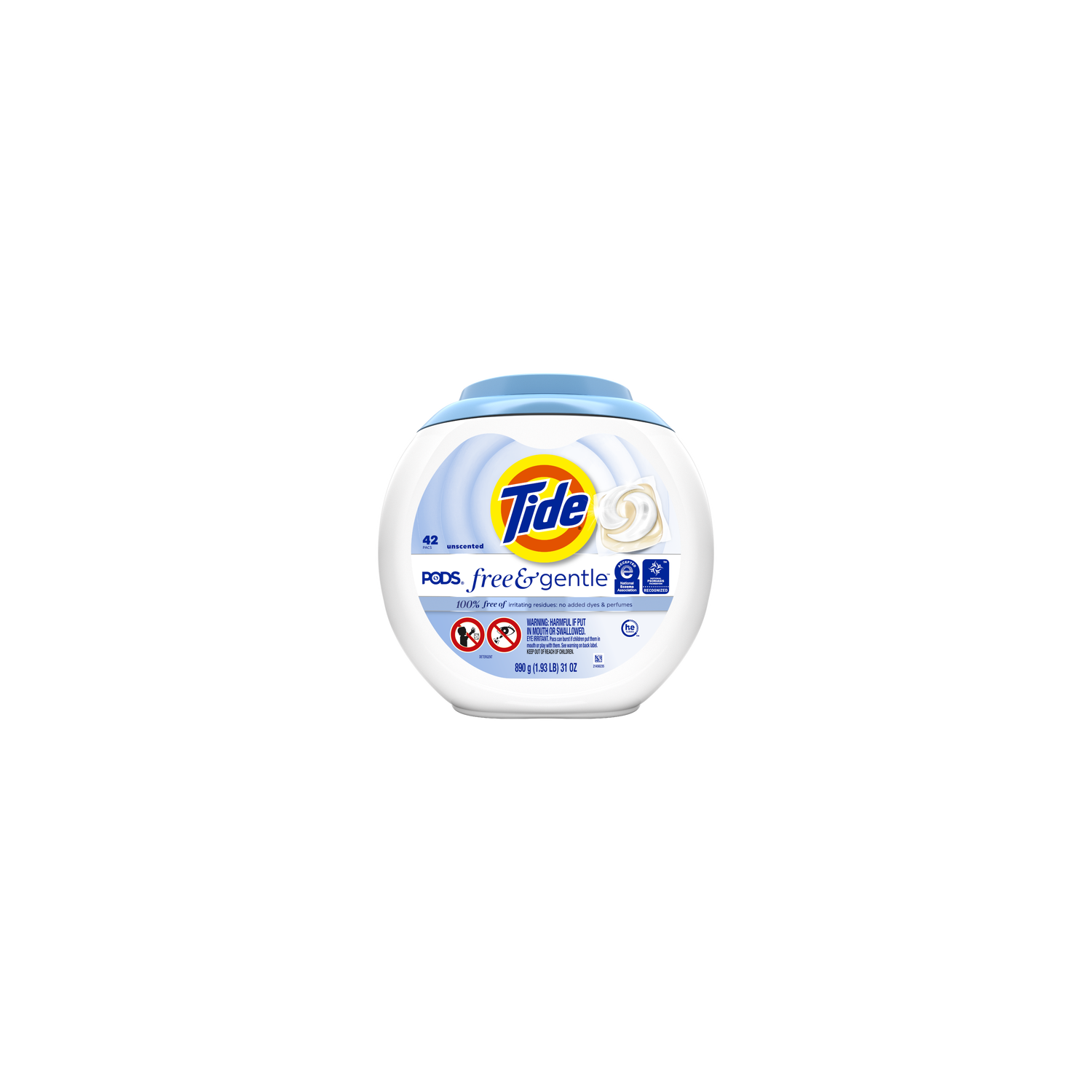 Tide Pods Detergent Free & Gentle - 30 Ounce