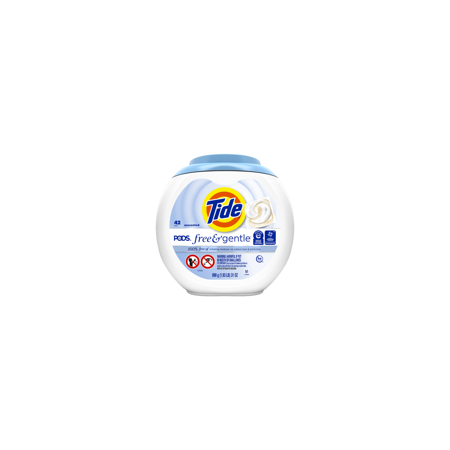 Tide Pods Detergent Free & Gentle - 30 Ounce Image 1 of 2