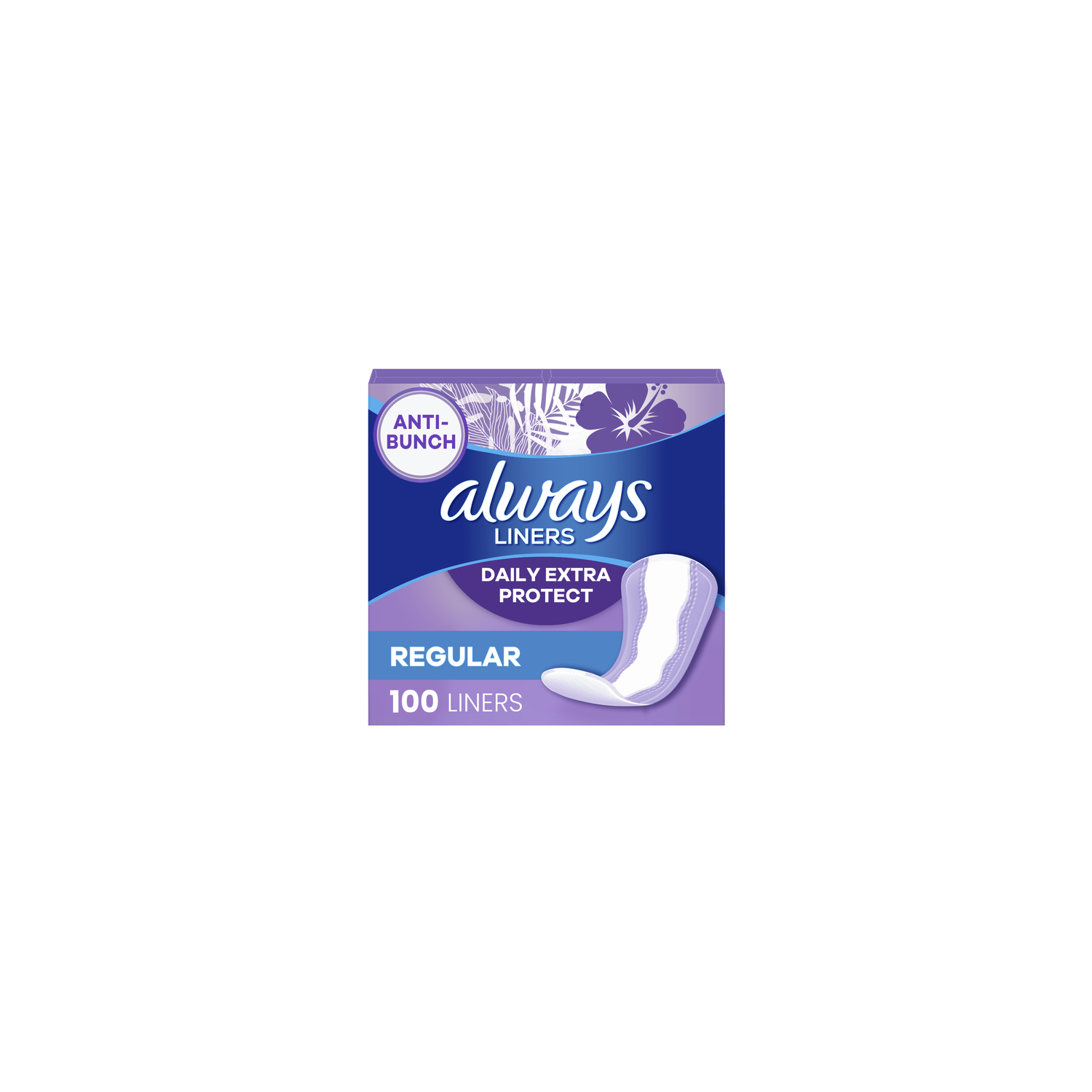 Always Double Pack Regular Liners - 100 Count Image 1 of 3