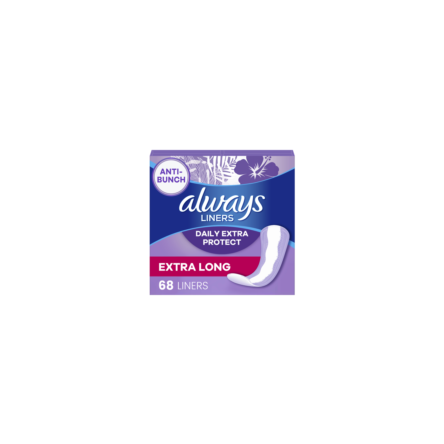 Always Value Pack Extra Long Liner - 68 Count Image 1 of 3