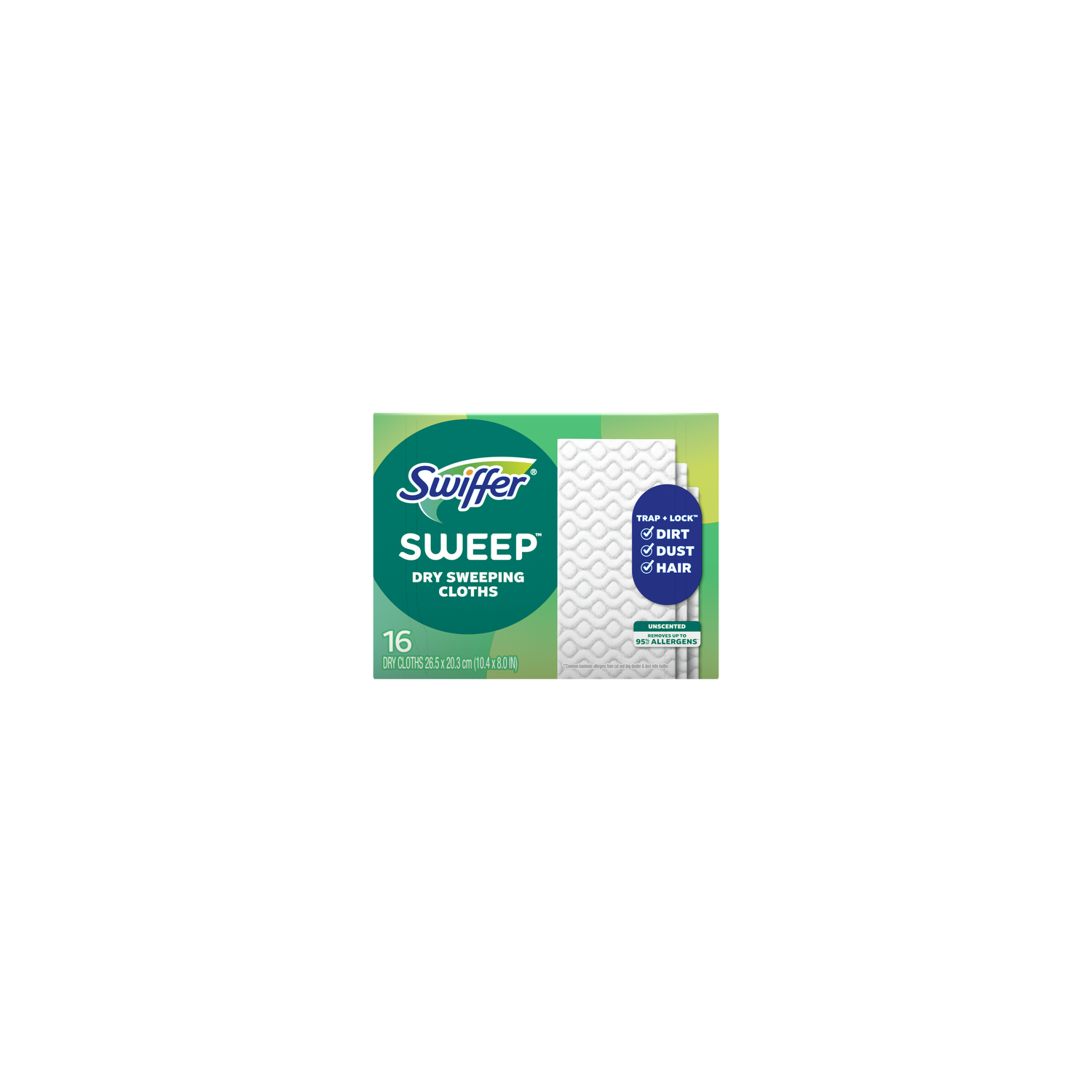 Swiffer Sweep + Mop, Dry Pads Refill, Floor Cleaner, Unscented - 16 Count Image 1 of 2