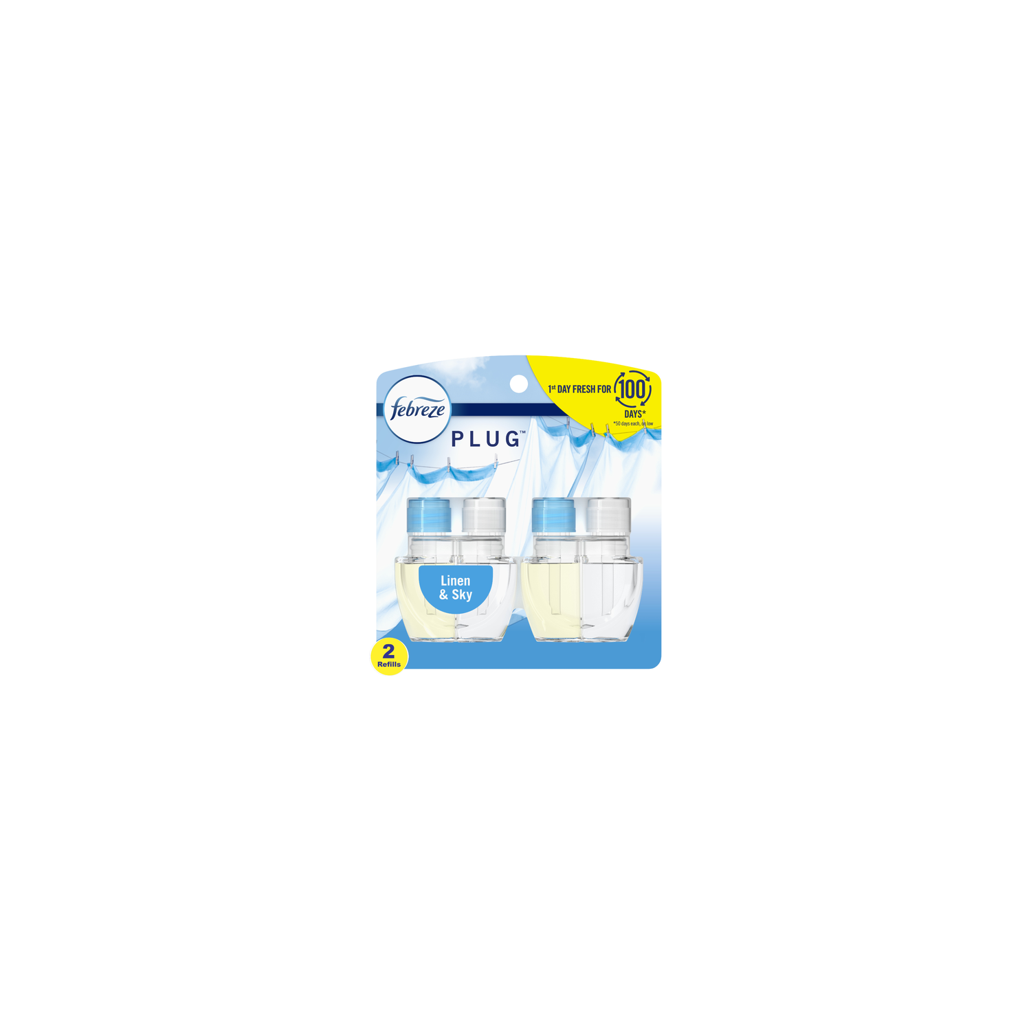 Febreze Linen & Sky Odor-Fighting Scented Oil Refill - 1.75 Ounce Image 1 of 2