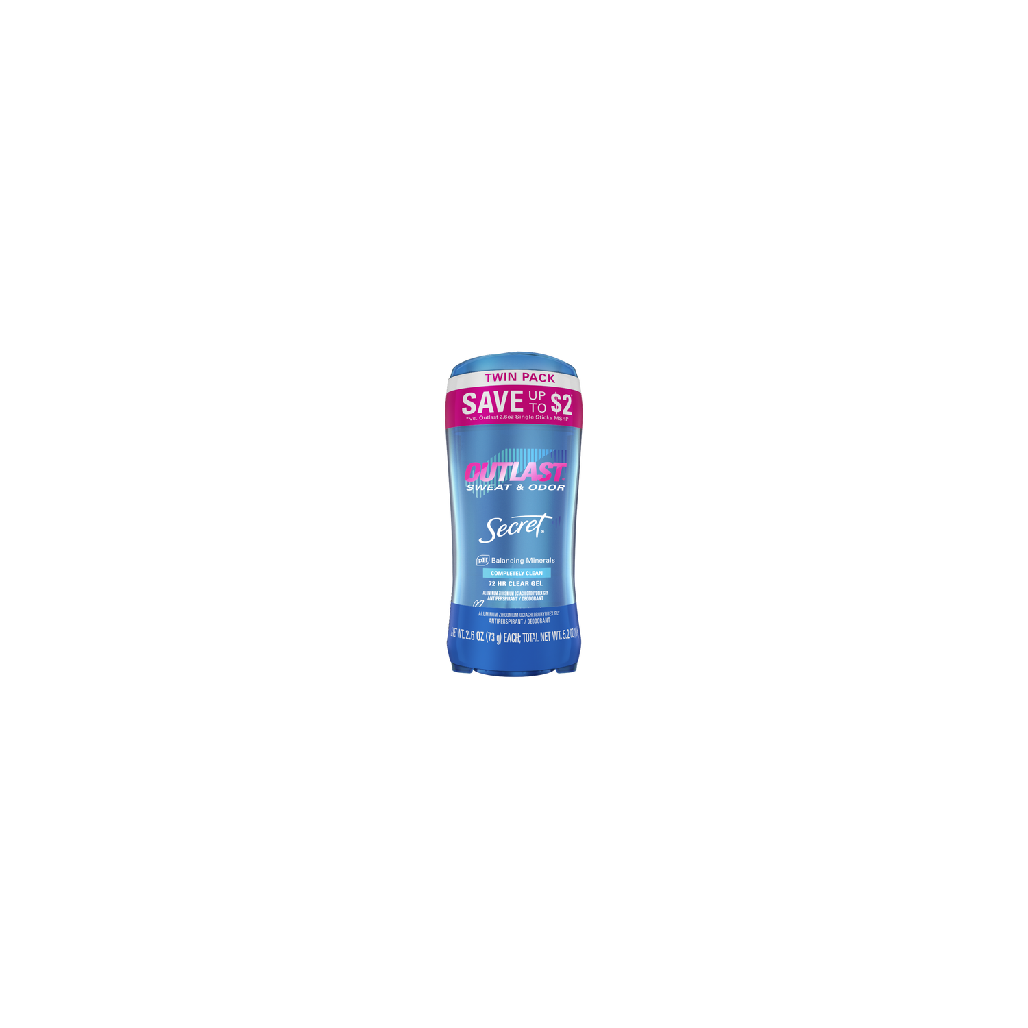 Secret Outlast Clear Gel Antiperspirant Deodorant For Women - 5.2 Ounce Image 1 of 2