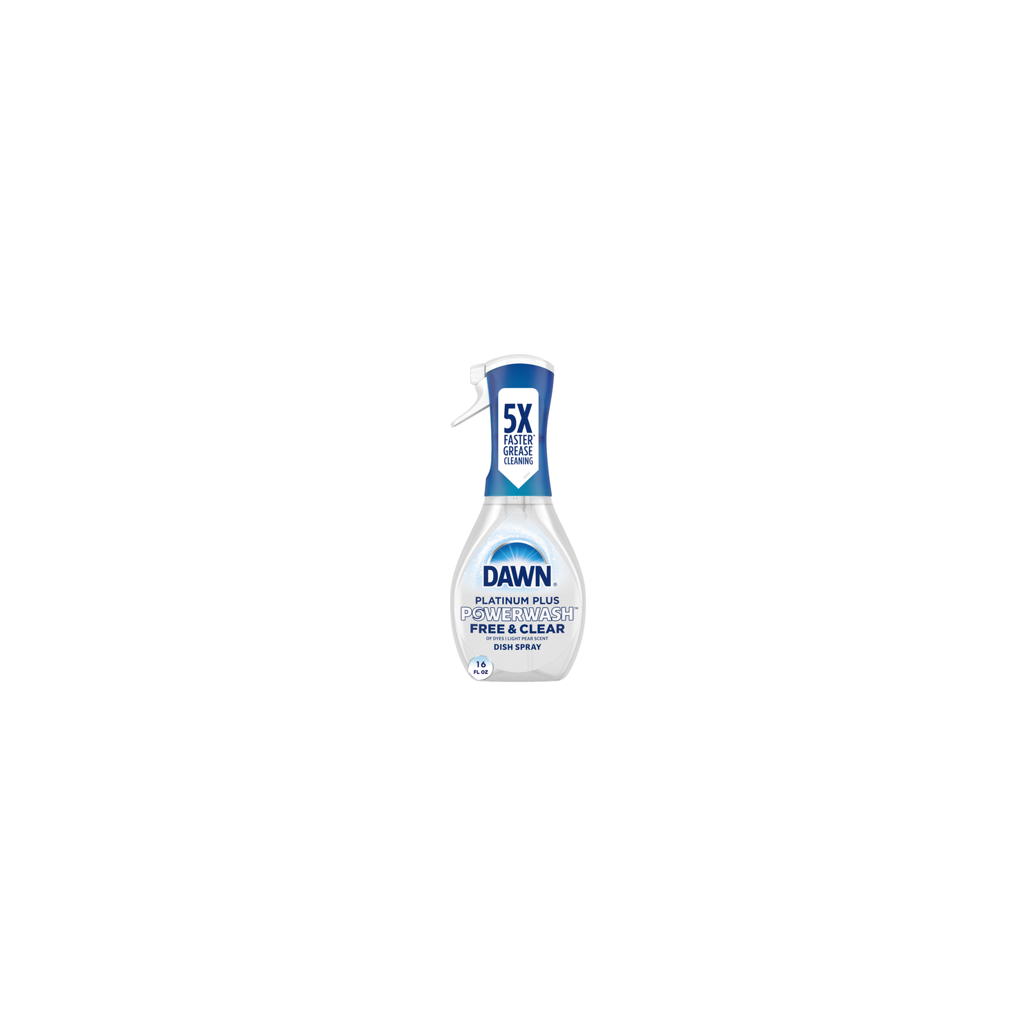 Dawn Free & Clear Of Dyes, With A Light Pear Scent Platinum Powerwash Ultra Dish Spray - 16 Fluid Ounce Image 1 of 3