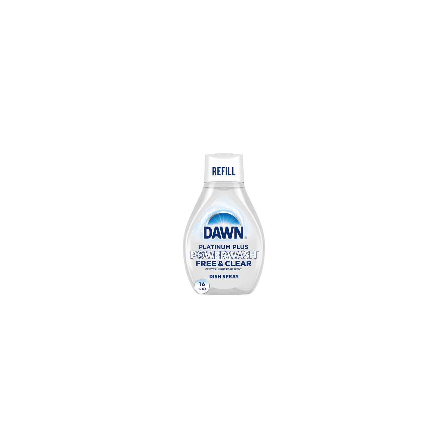 Dawn Platinum Plus Free & Clear Dish Soap Powerwash Spray Refill - 16 Ounce Image 1 of 2