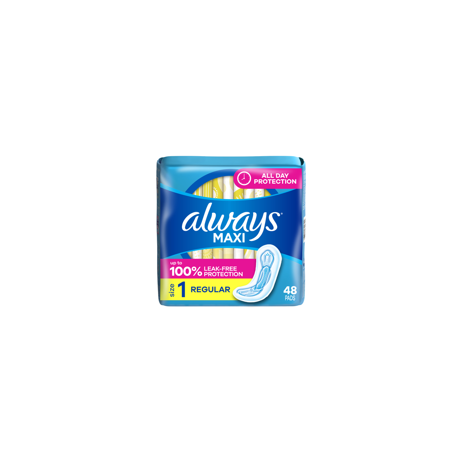 Always Maxi Regular Pads - 48 Count Image 1 of 3