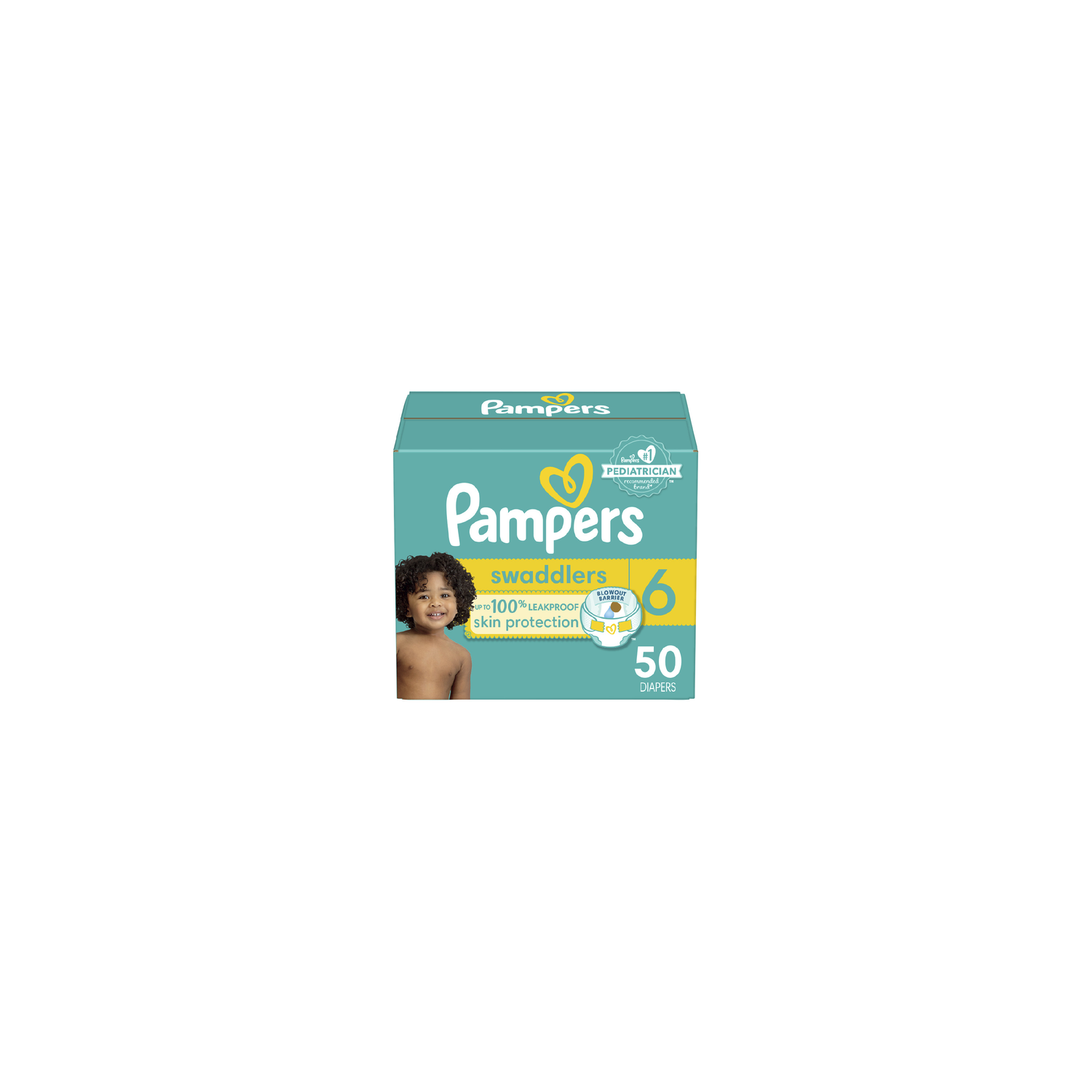 Pampers Swaddlers Diapers Size 6 35+ Lbs - 50 Count