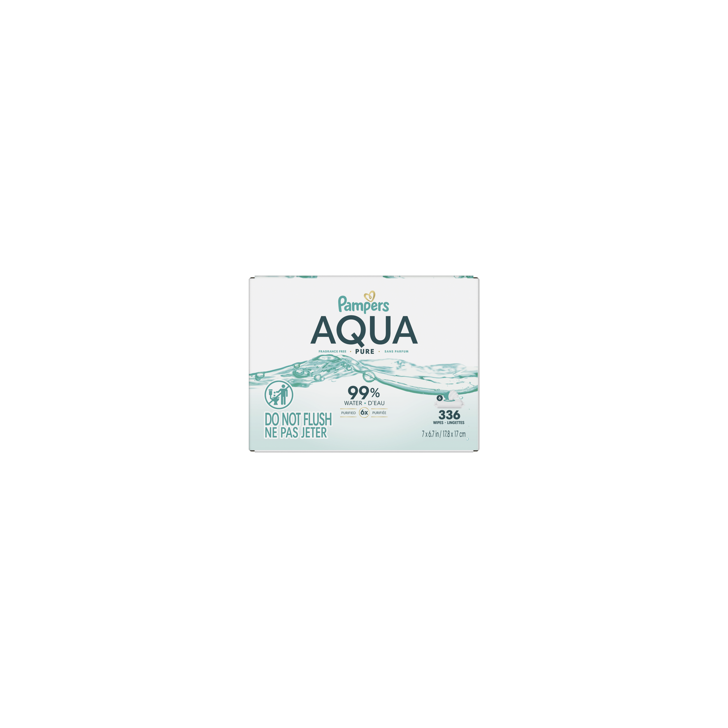 Pampers Pure Aqua Wipes - 336 Count