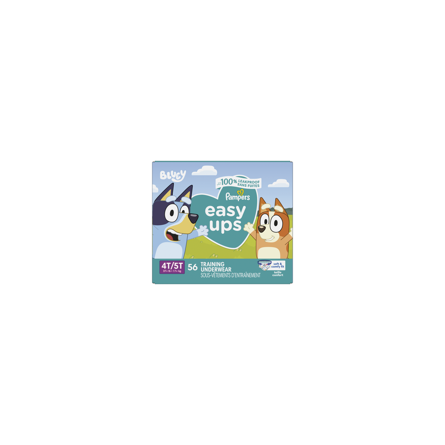 Pampers Easy Ups Training Underwear Boys Size 6 4t-5t - 56 Count