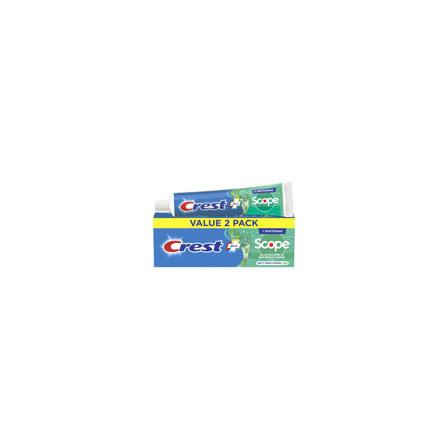Crest Minty Fresh Whitening Plus Scope Toothpaste - 10.8 Ounce Image 1 of 2