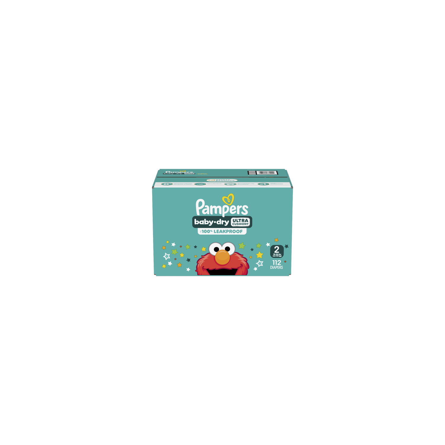Pampers Baby Dry Diapers, Size 2, 12-18 Lbs, , Absorbent Disposable Diapers - 112 Count