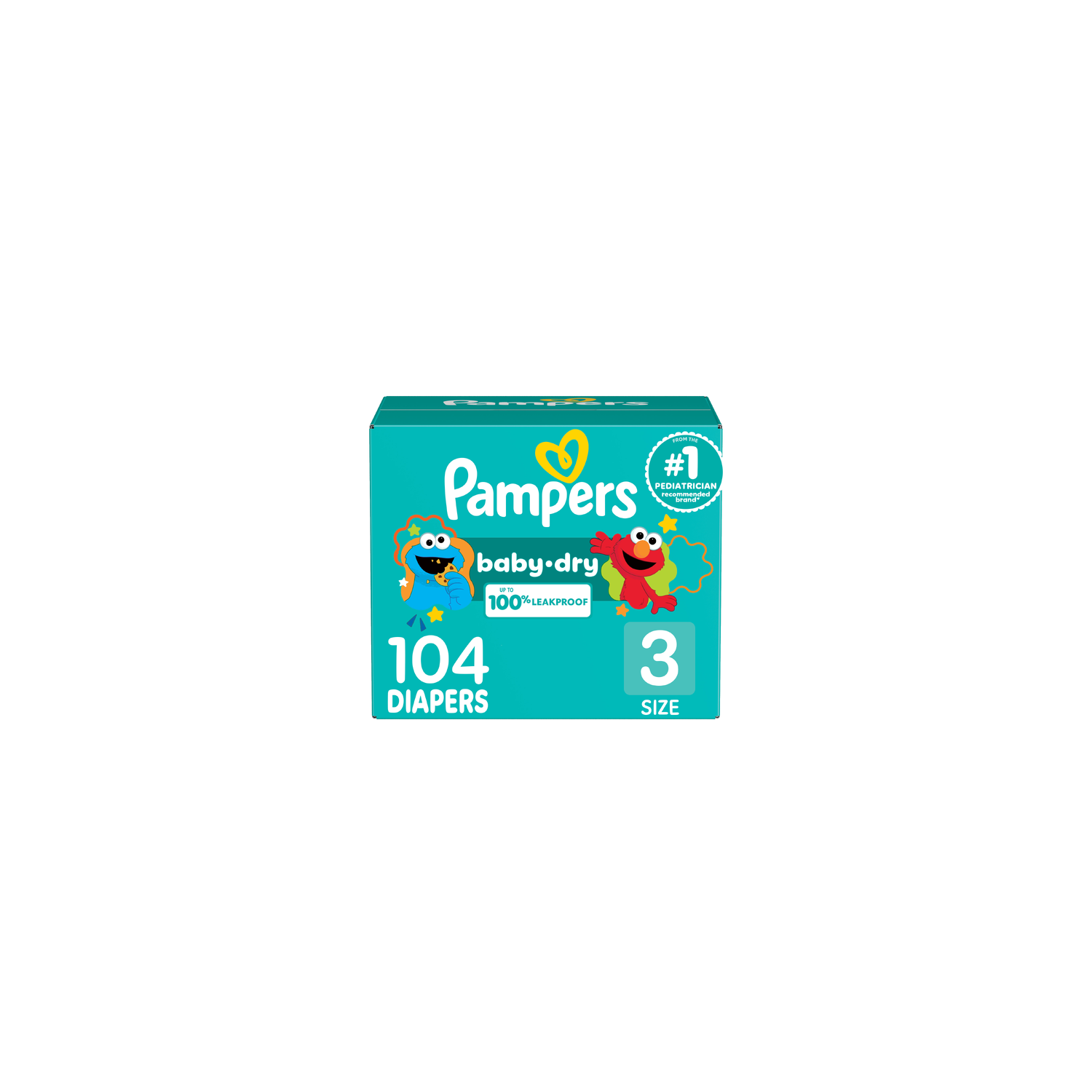 Pampers Baby-Dry Super Pack - 104 Count Image 1 of 3