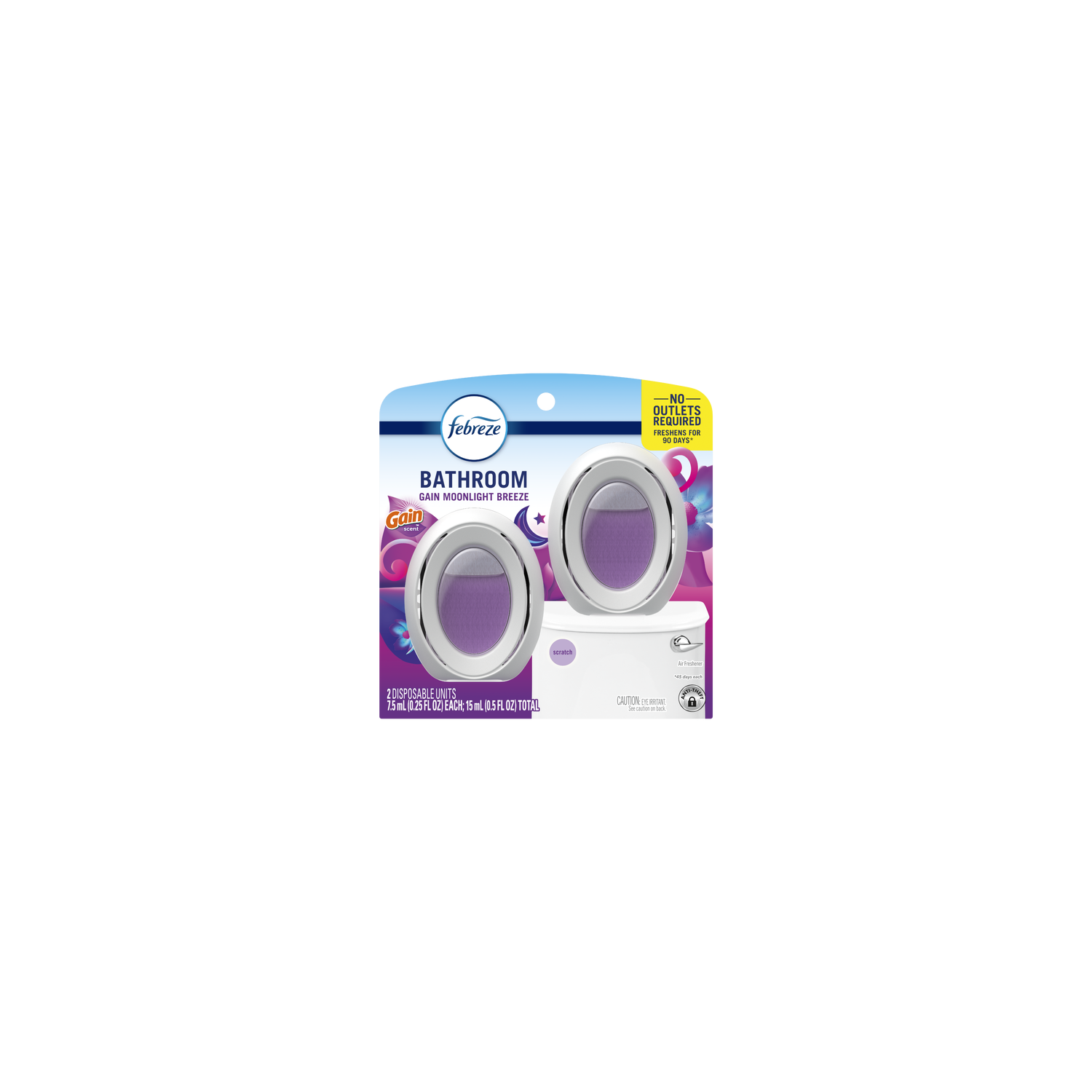 Febreze BATHROOM Gain Moonlight Breeze Air Freshener - 0.5 Ounce Image 1 of 2