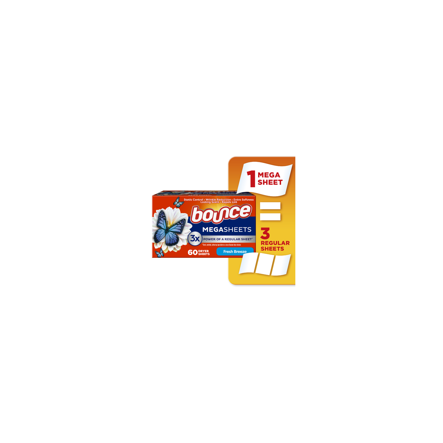 Bounce Wrinkleguard Outdoor Fresh Dryer Sheets - 60 Count Image 1 of 3