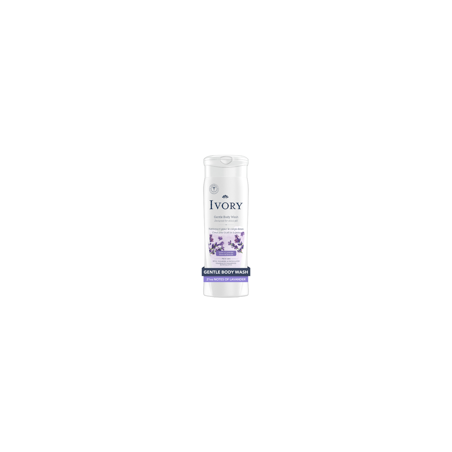 Ivory Lavender Mild & Gentle Body Wash - 621 ml