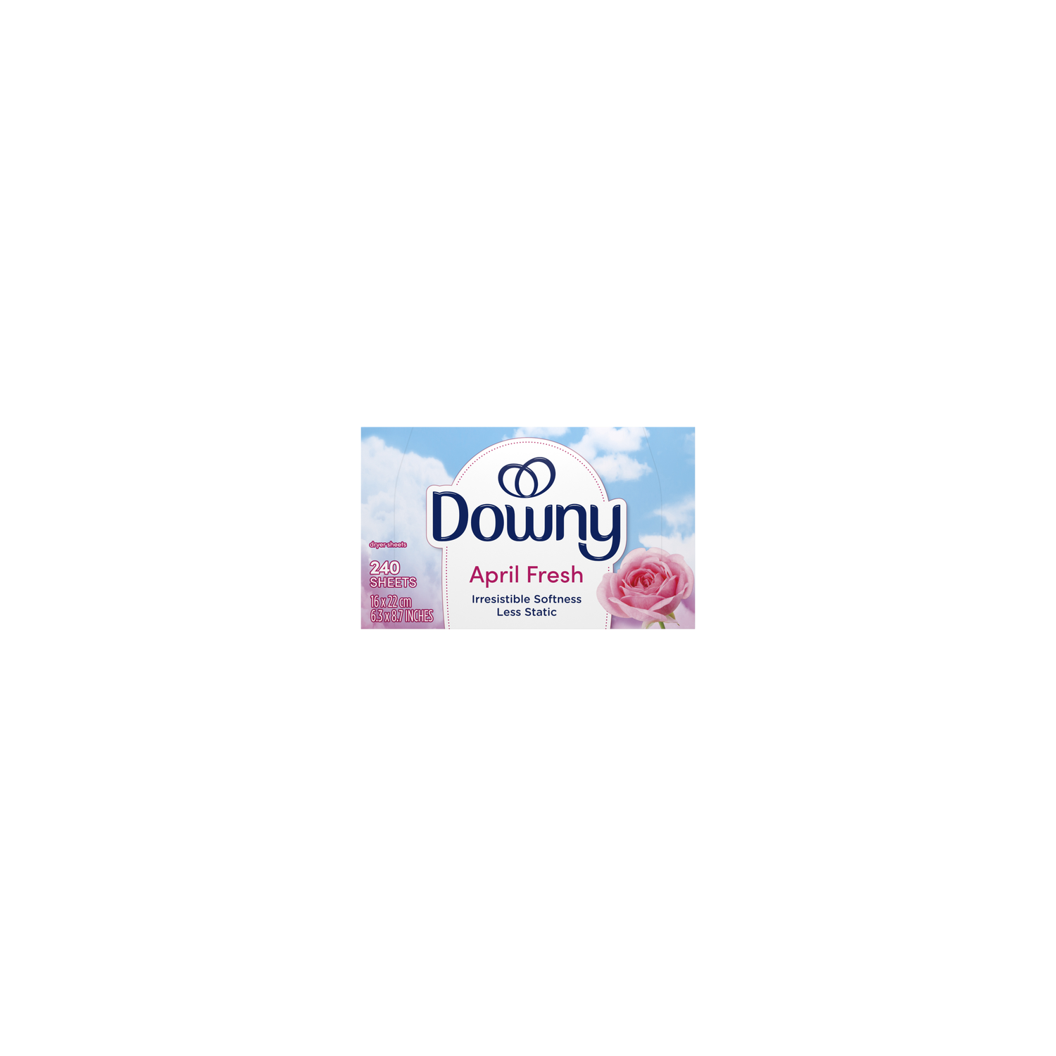 Downy Fabric Softener Dryer Sheets, April Fresh - 240 Count Image 1 of 2