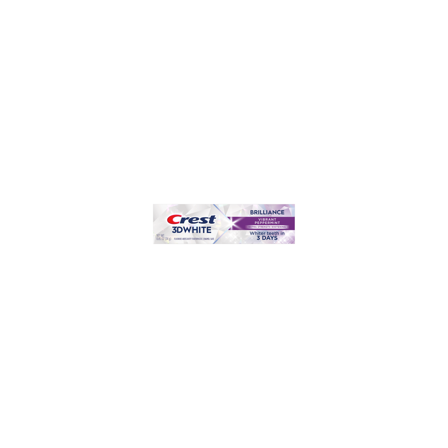 Crest 3D White Brilliance Vibrant Peppermint Whitening Toothpaste - 0.85 Ounce Image 1 of 2
