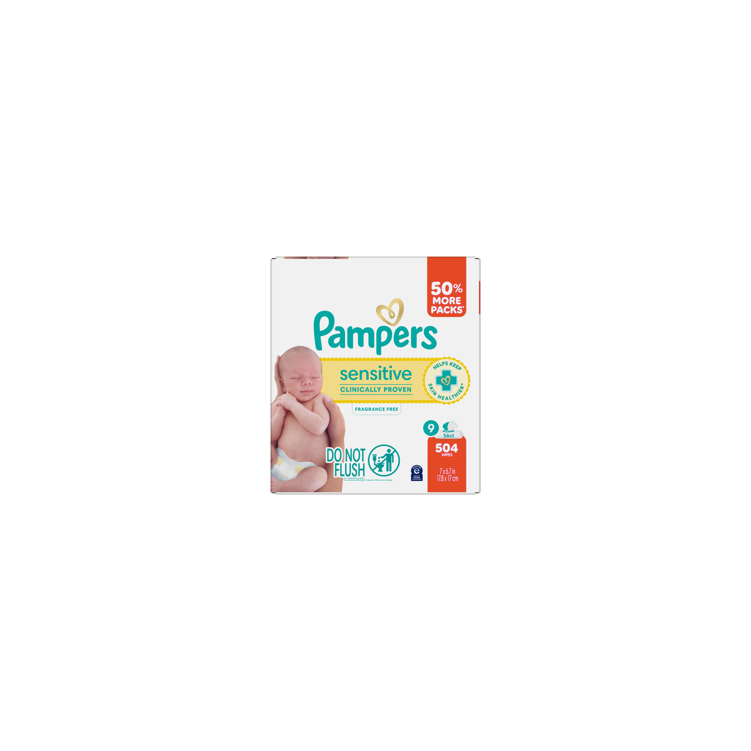 Pampers Sensitive Baby Wipes - 504 Count