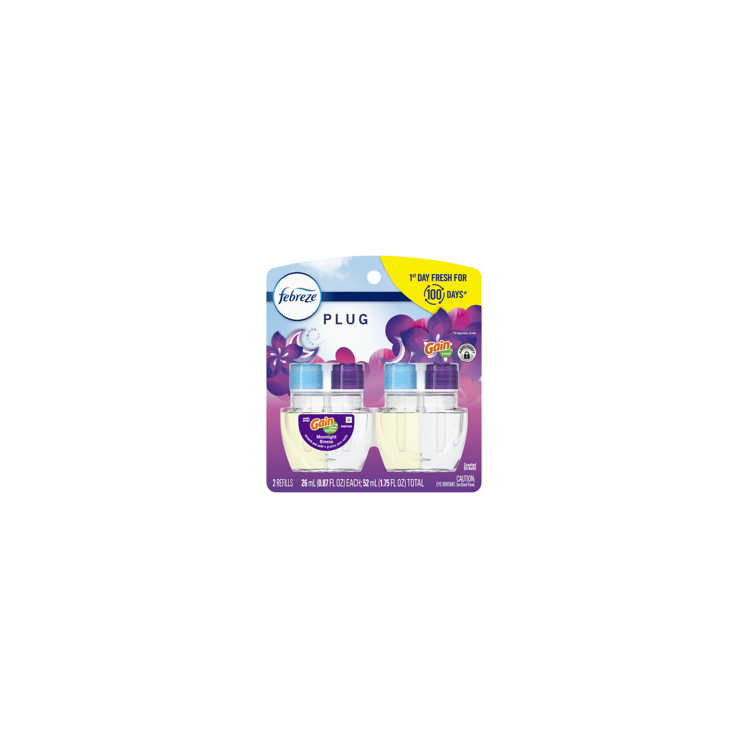 Febreze Plug Gain Moonlight Breeze Freshener Scented Oil Refill - 1.75 Ounce Image 1 of 2