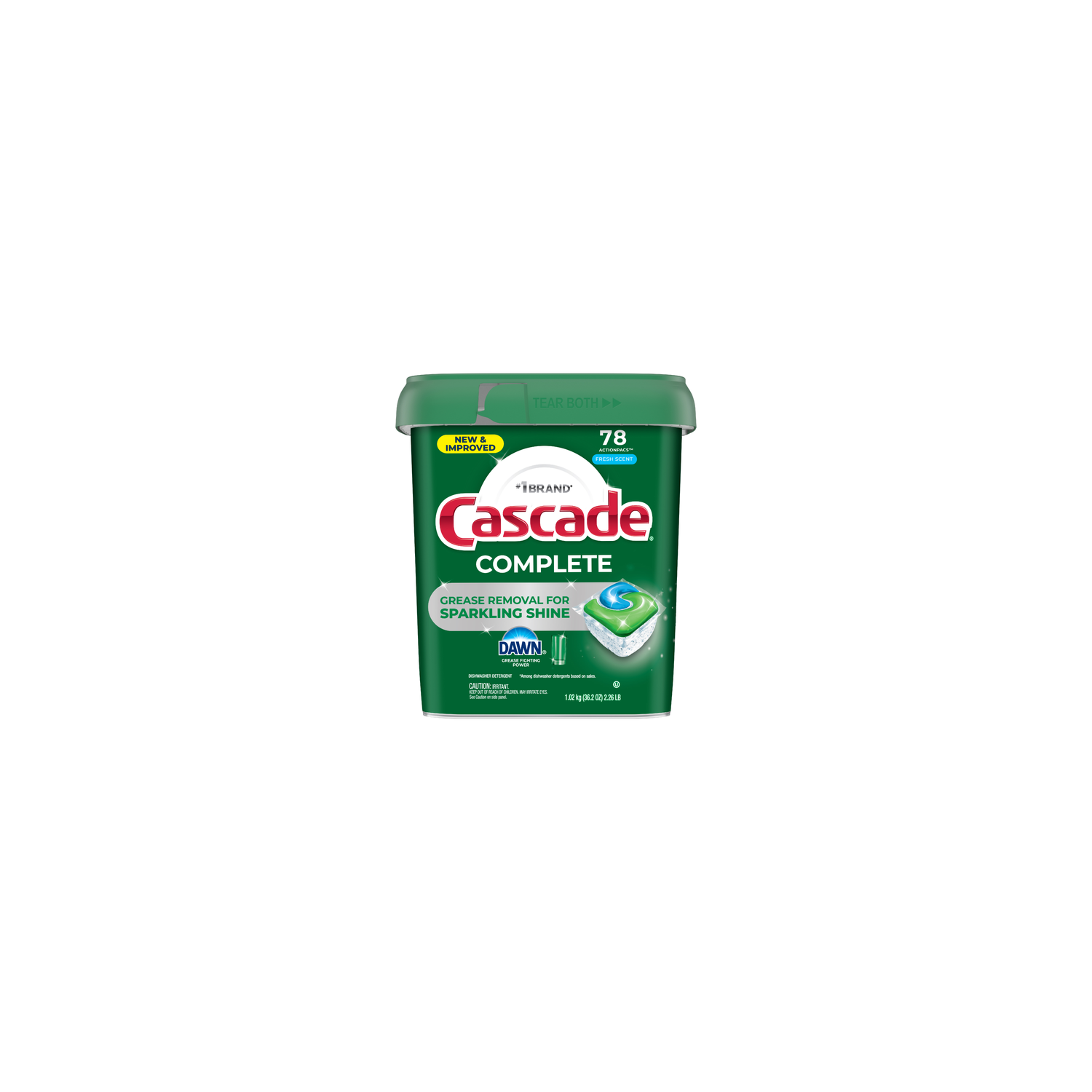 Cascade Complete Dishwasher Pods - 78 Count