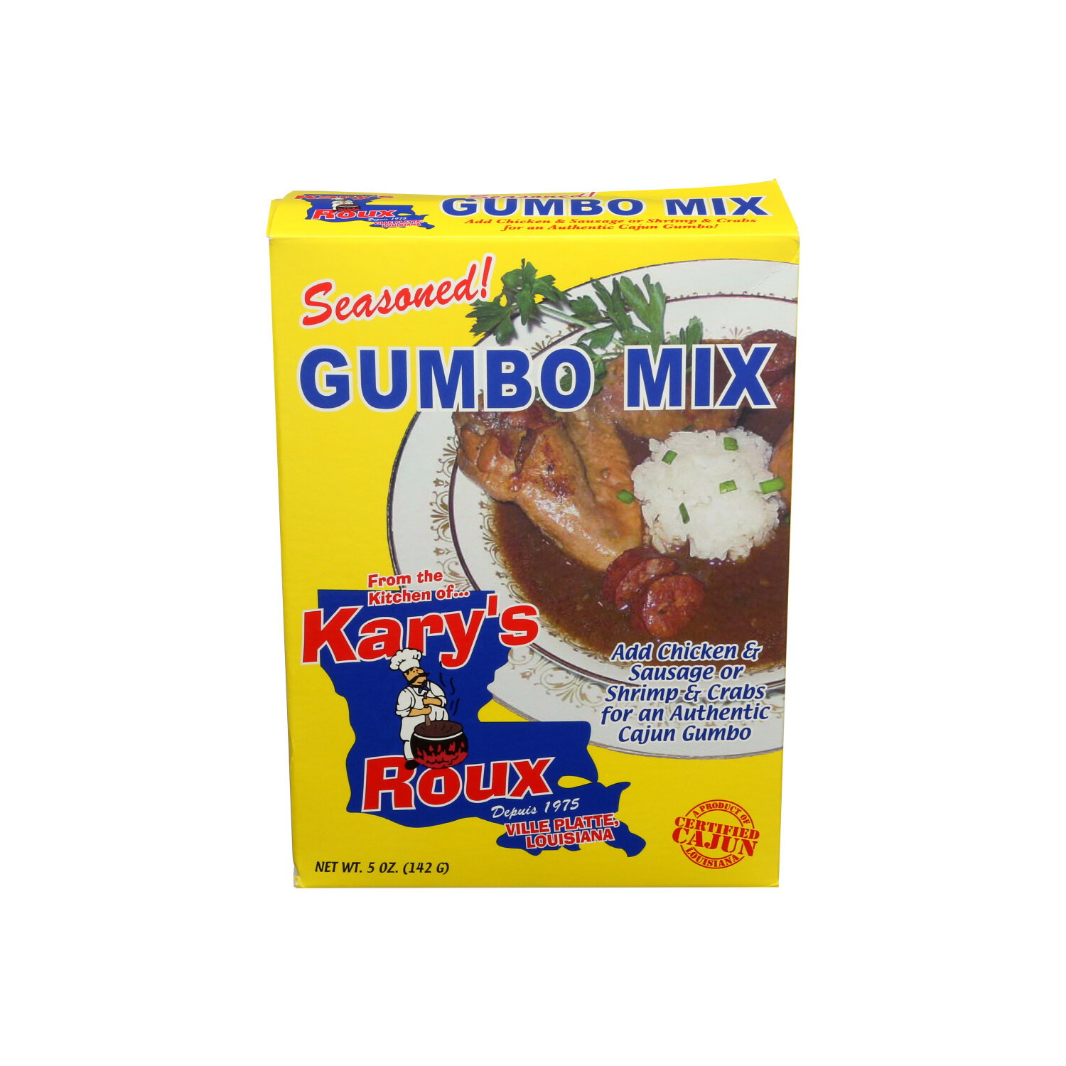 KARY's Roux Gumbo Mix Seasoned - 5 Ounce Image 1 of 2
