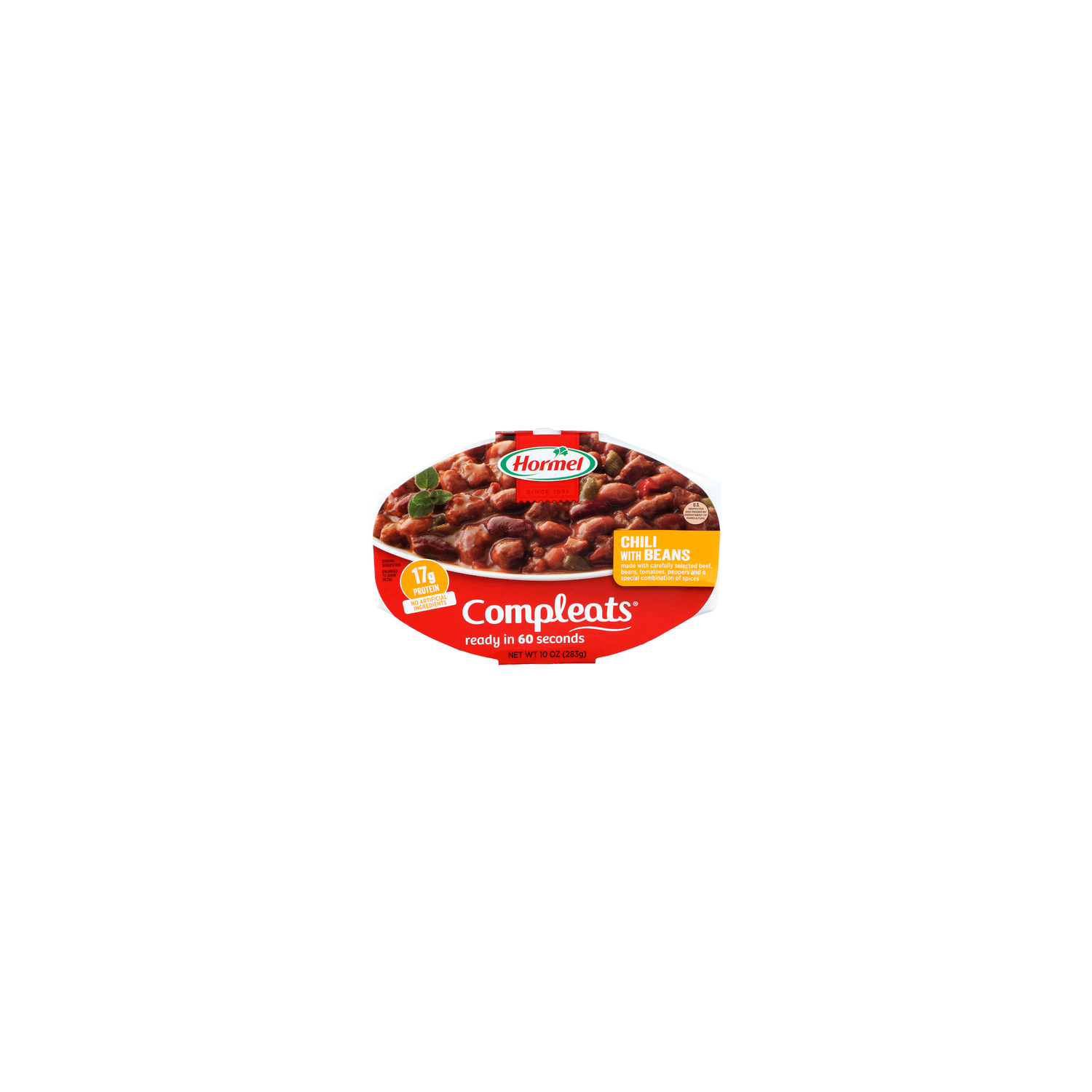 Hormel Compleats Chili With Beans - 10 Ounce Image 1 of 4