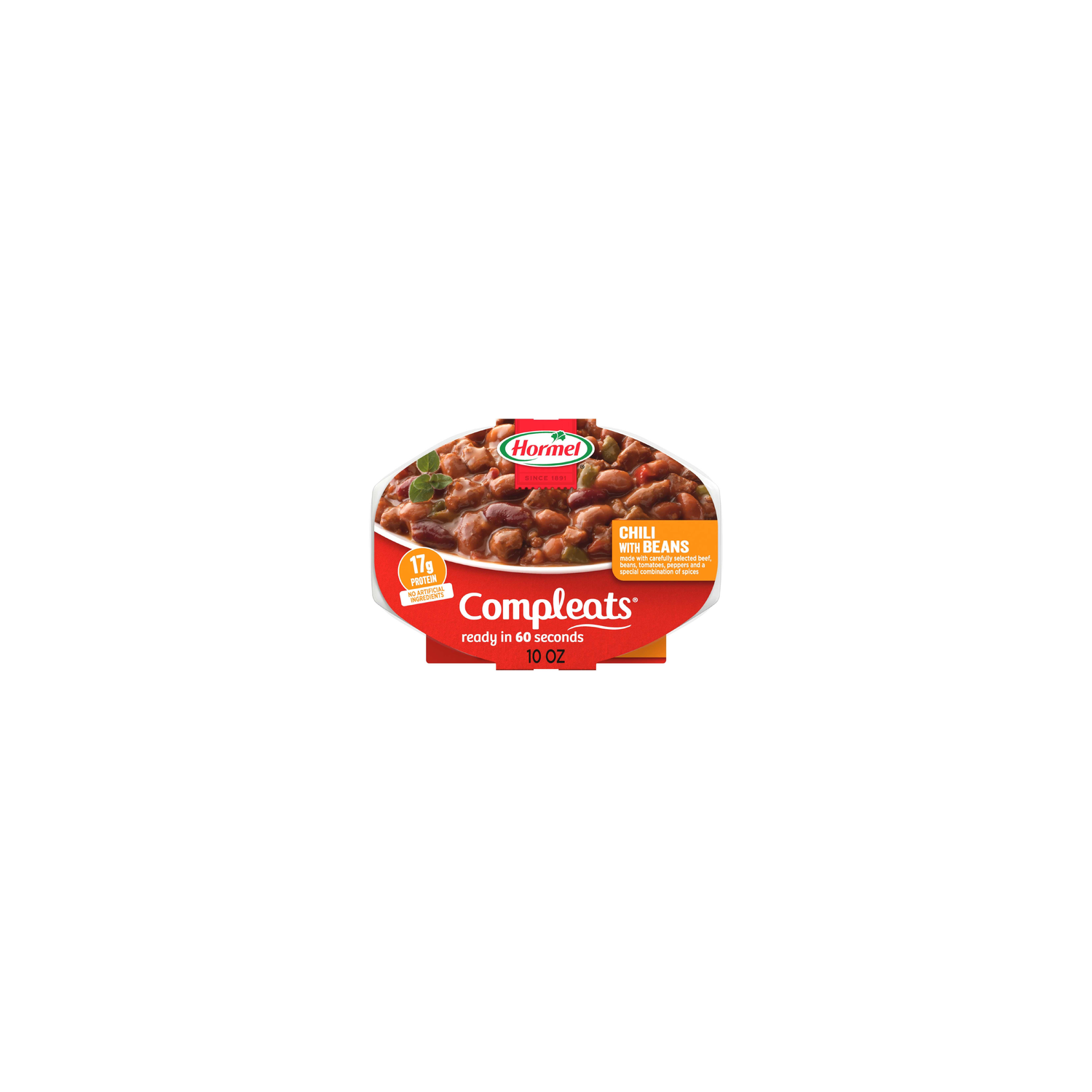 Hormel Compleats Chili With Beans - 10 Ounce Image 1 of 4