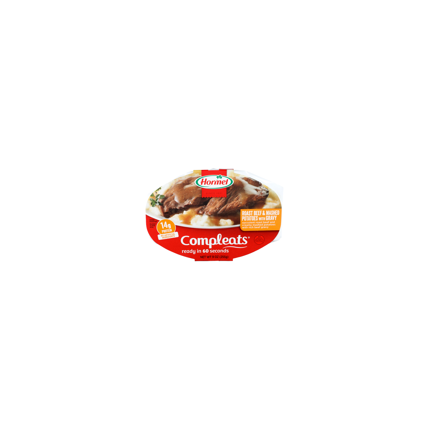 Hormel Roast Beef & Mashed Potatoes With Gravy Compleats - 9 Ounce Image 1 of 4