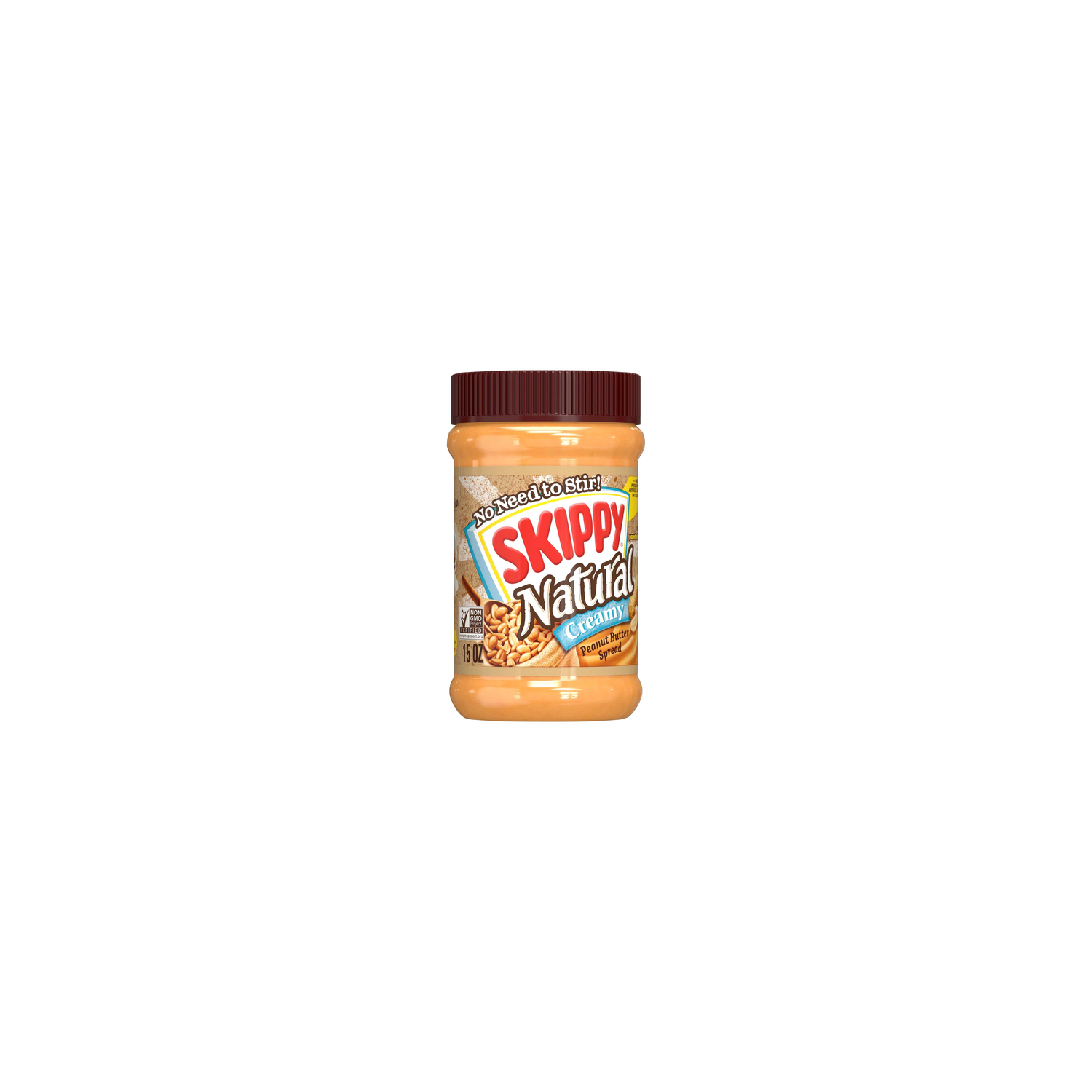 Skippy Natural Creamy Peanut Butter Spread - 15 Ounce