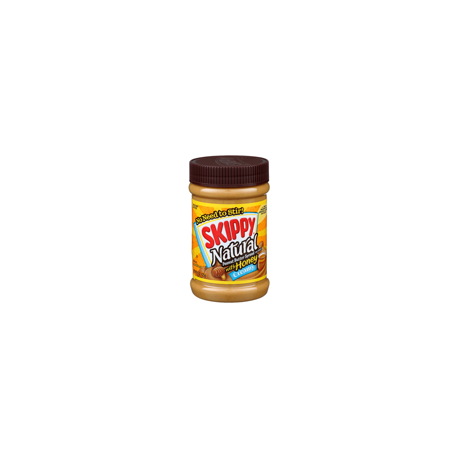 Skippy Natural With Honey Creamy Natural Peanut Butter Spread - 15 Ounce Image 1 of 4