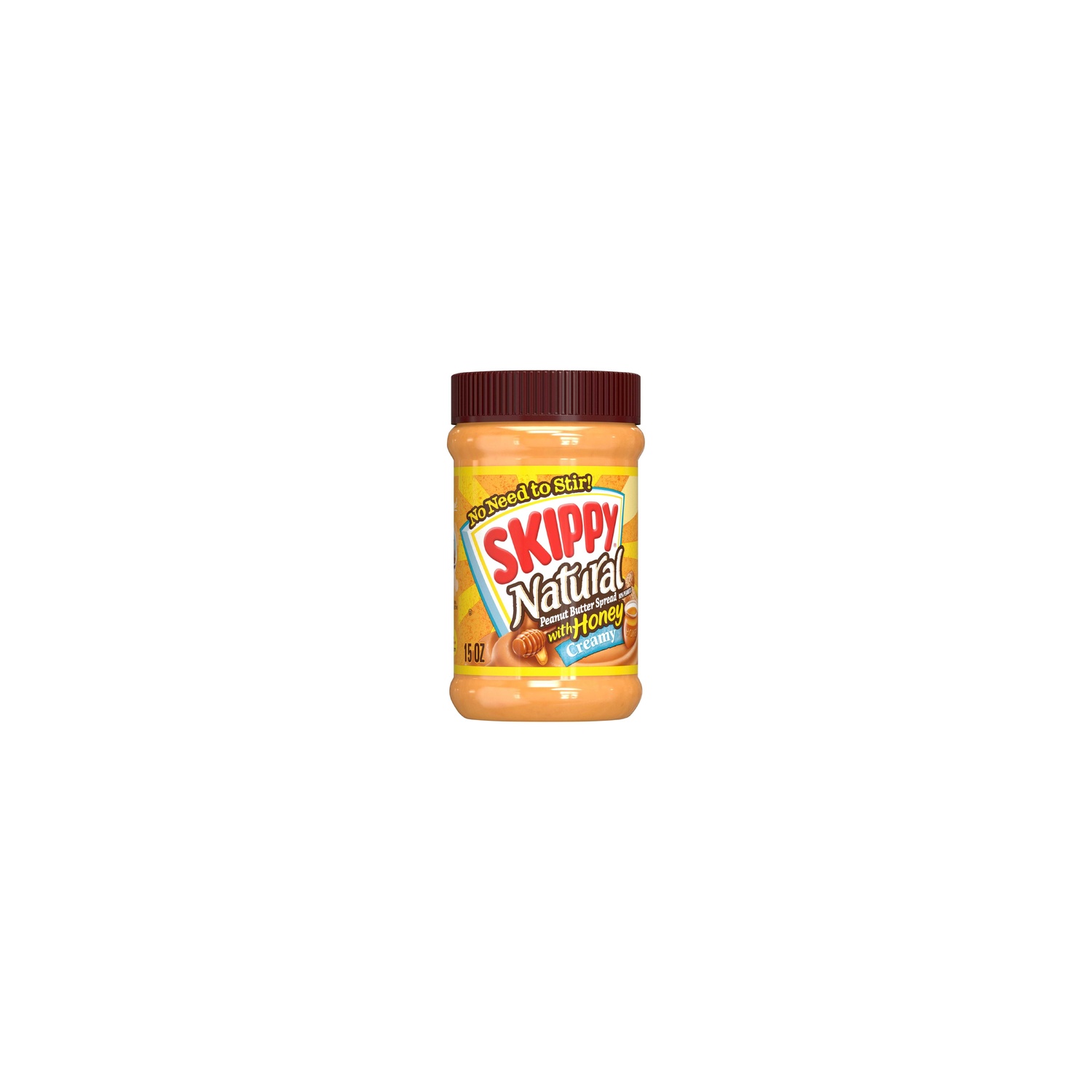 Skippy Creamy Natural Peanut Butter Spread With Honey - 15 Ounce Image 1 of 4